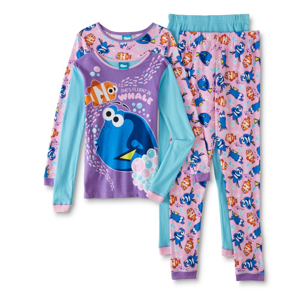 Disney Girls' 2 Pairs Pajamas