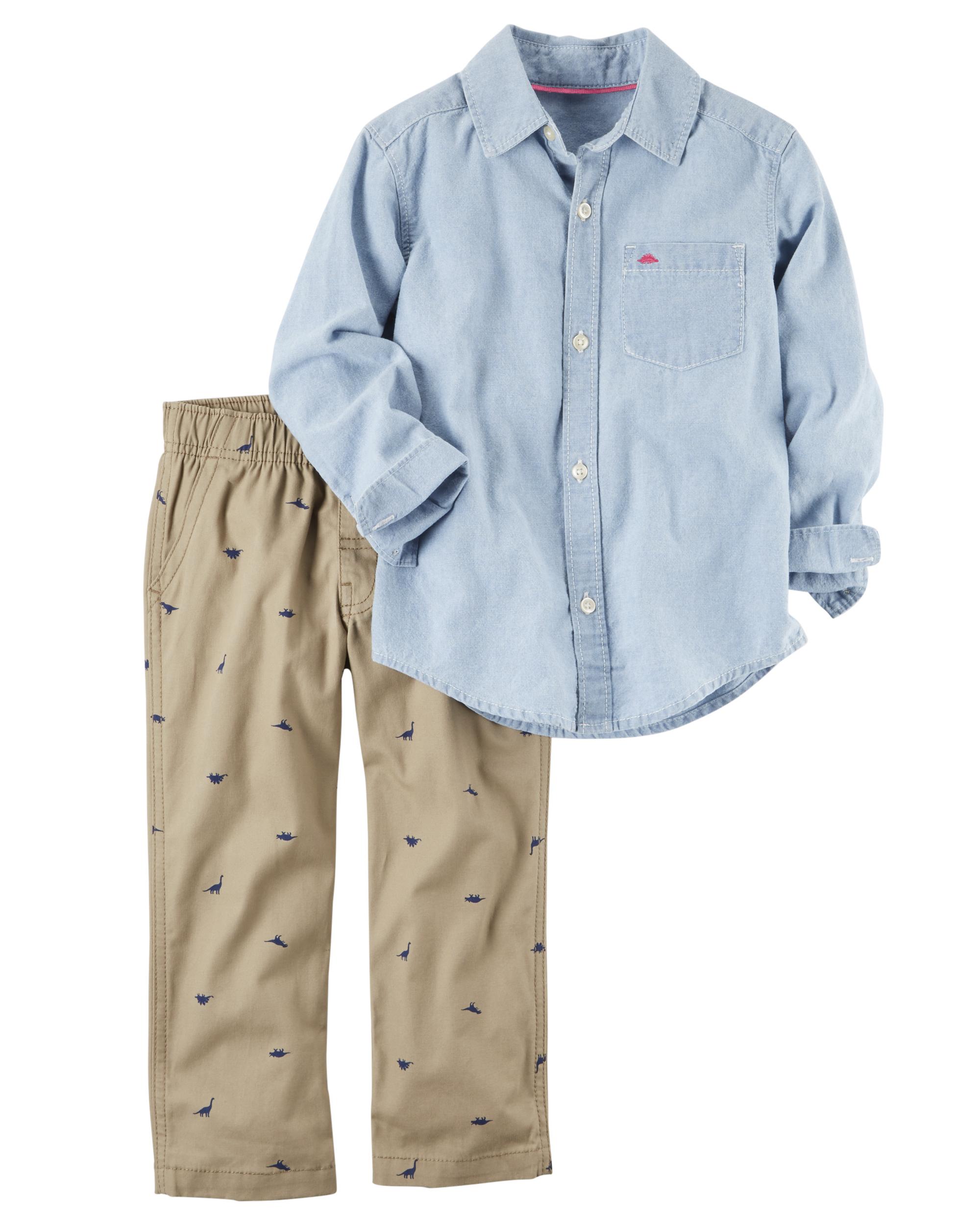 Carter's Toddler Boys' Shirt & Pants - Dinosaurs