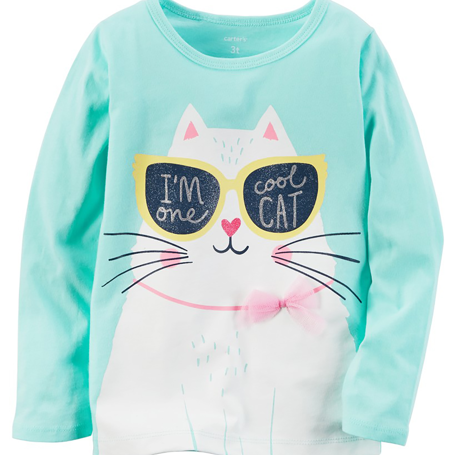 Carter's Girls' Long-Sleeve T-Shirt - Cat