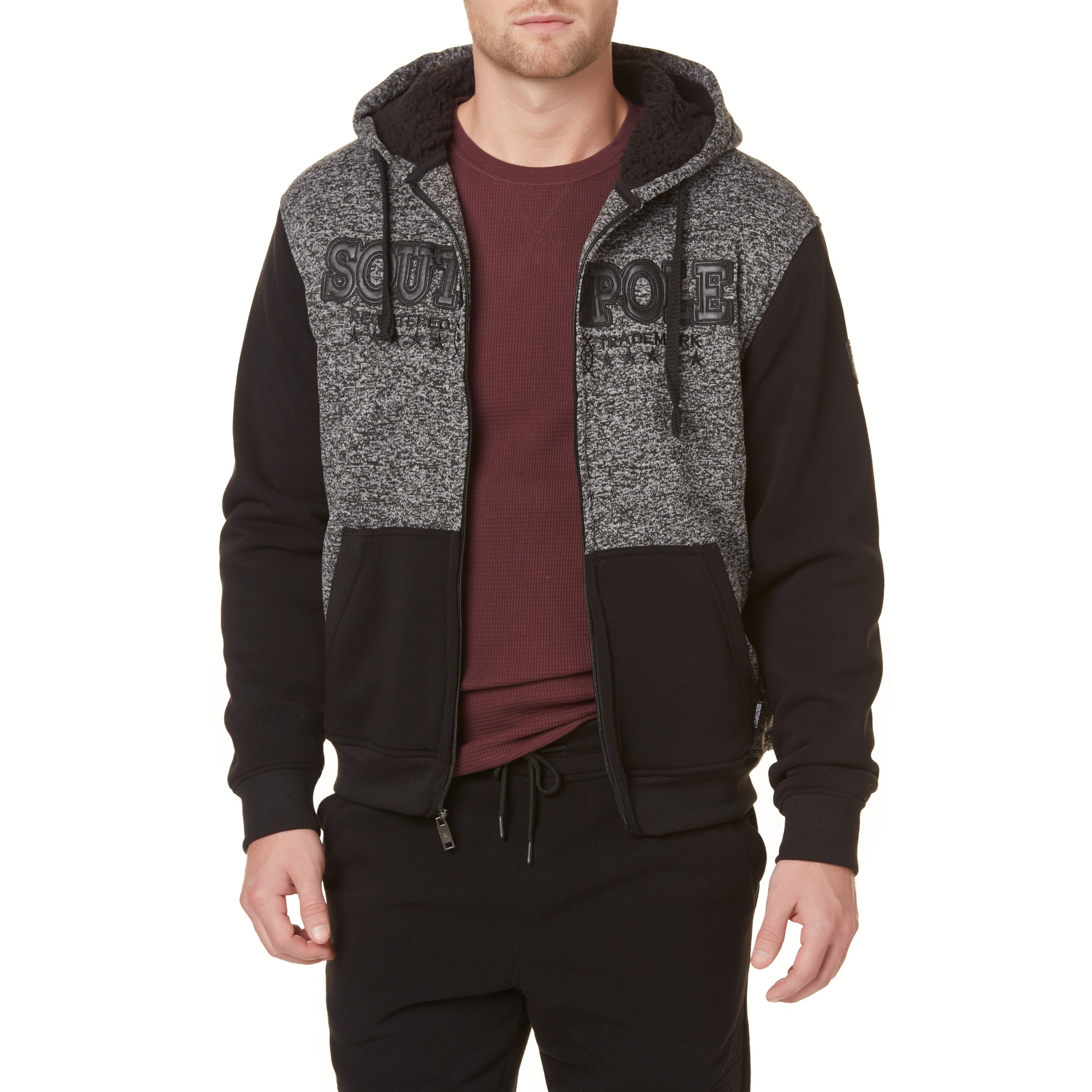 Southpole Young Men's Hoodie Jacket - Marled