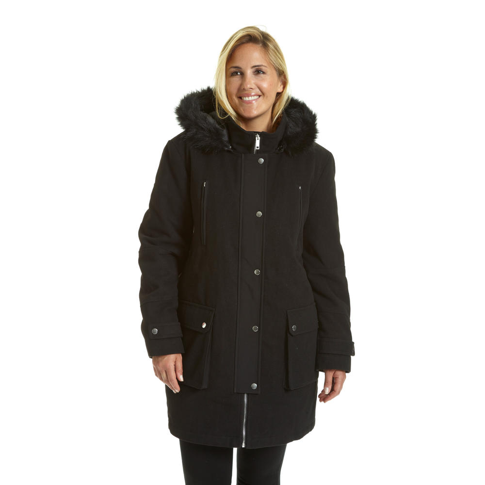 Excelled Women's Plus Size Hooded Jacket