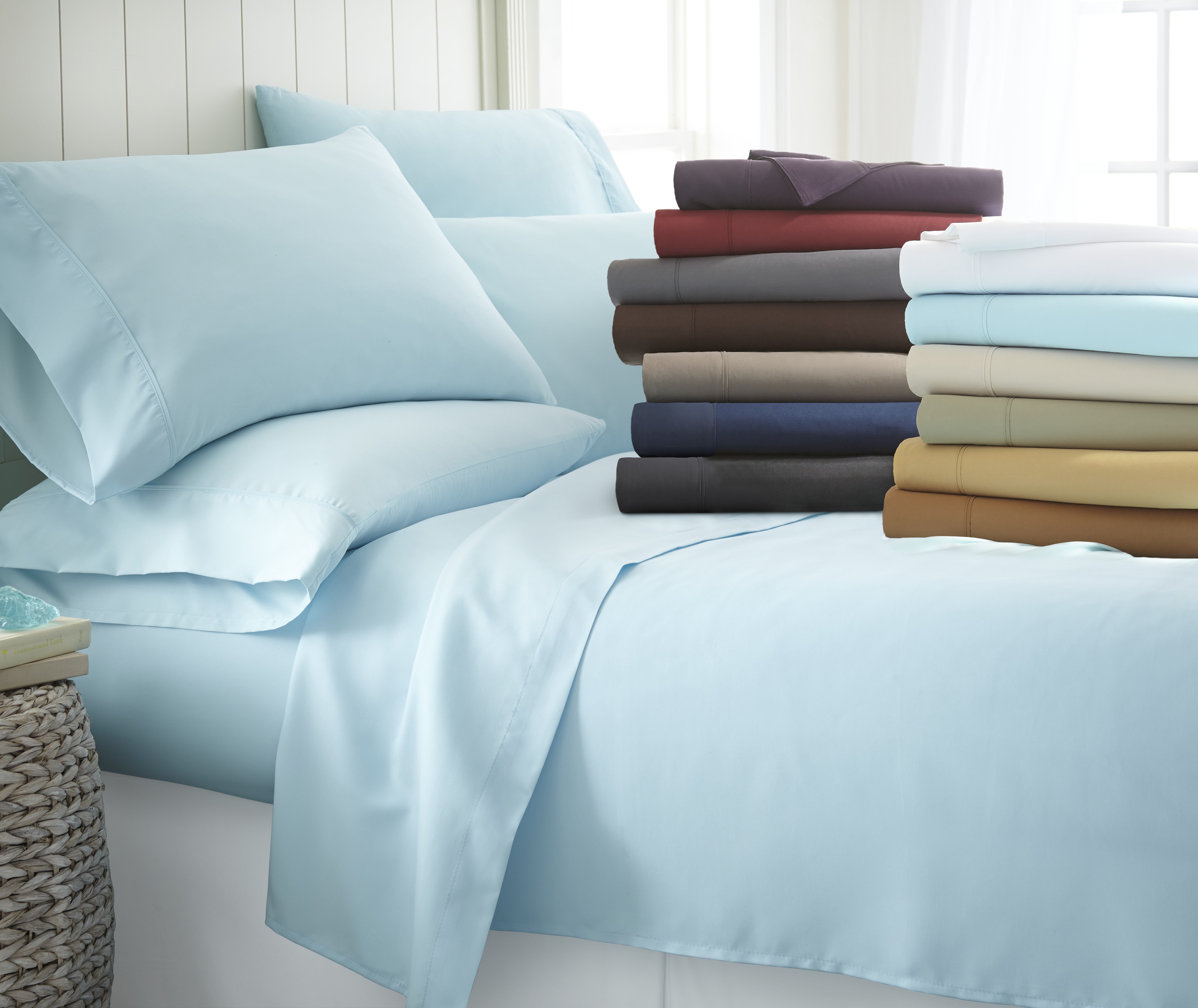 Premium Ultra Soft 6 Piece Bed Sheet Set Home Bed & Bath Bedding Sheets
