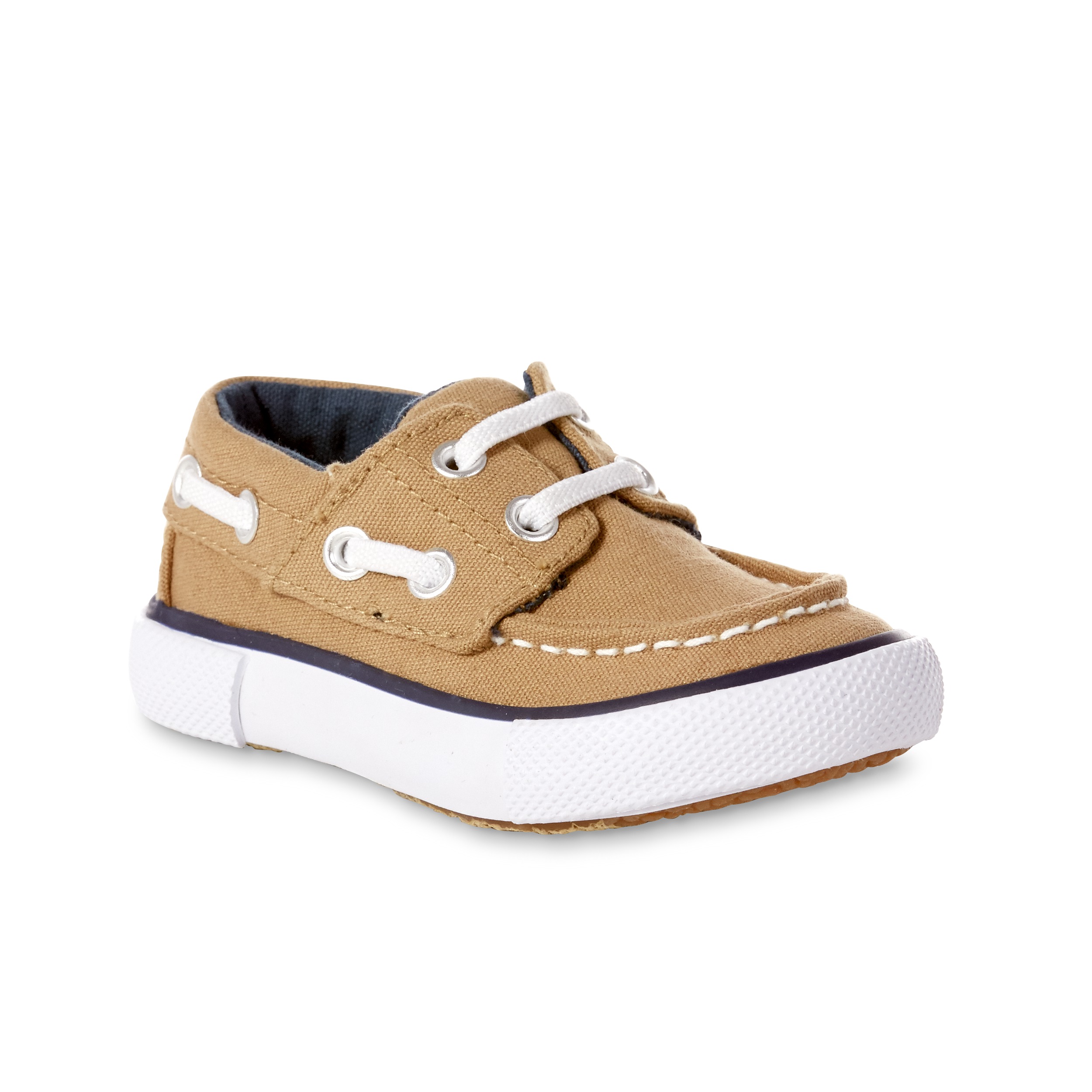 Route 66 Baby Boy's Maddox Tan Canvas Boat Shoe