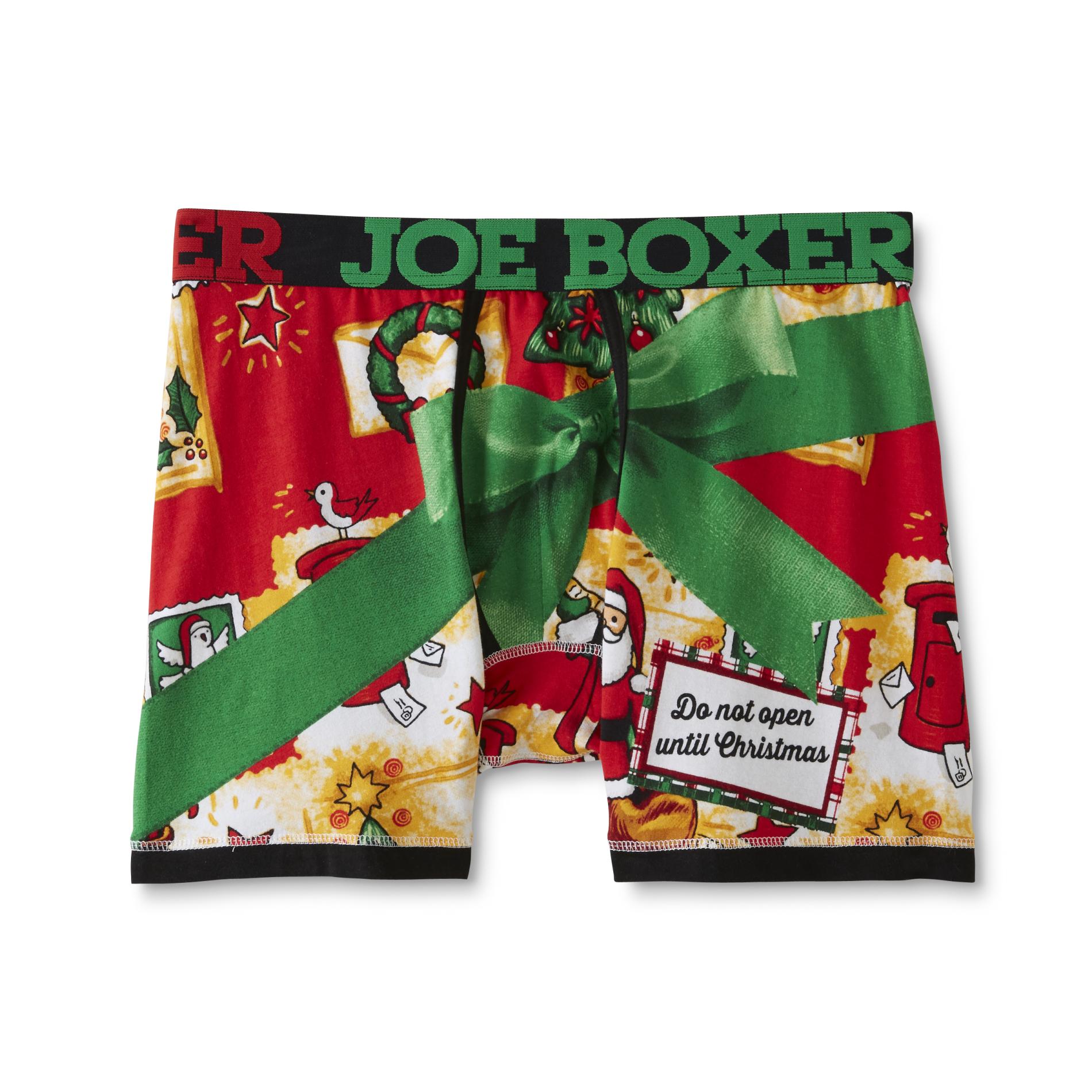 Joe Boxer Men's Christmas Boxer Briefs - Do Not Open