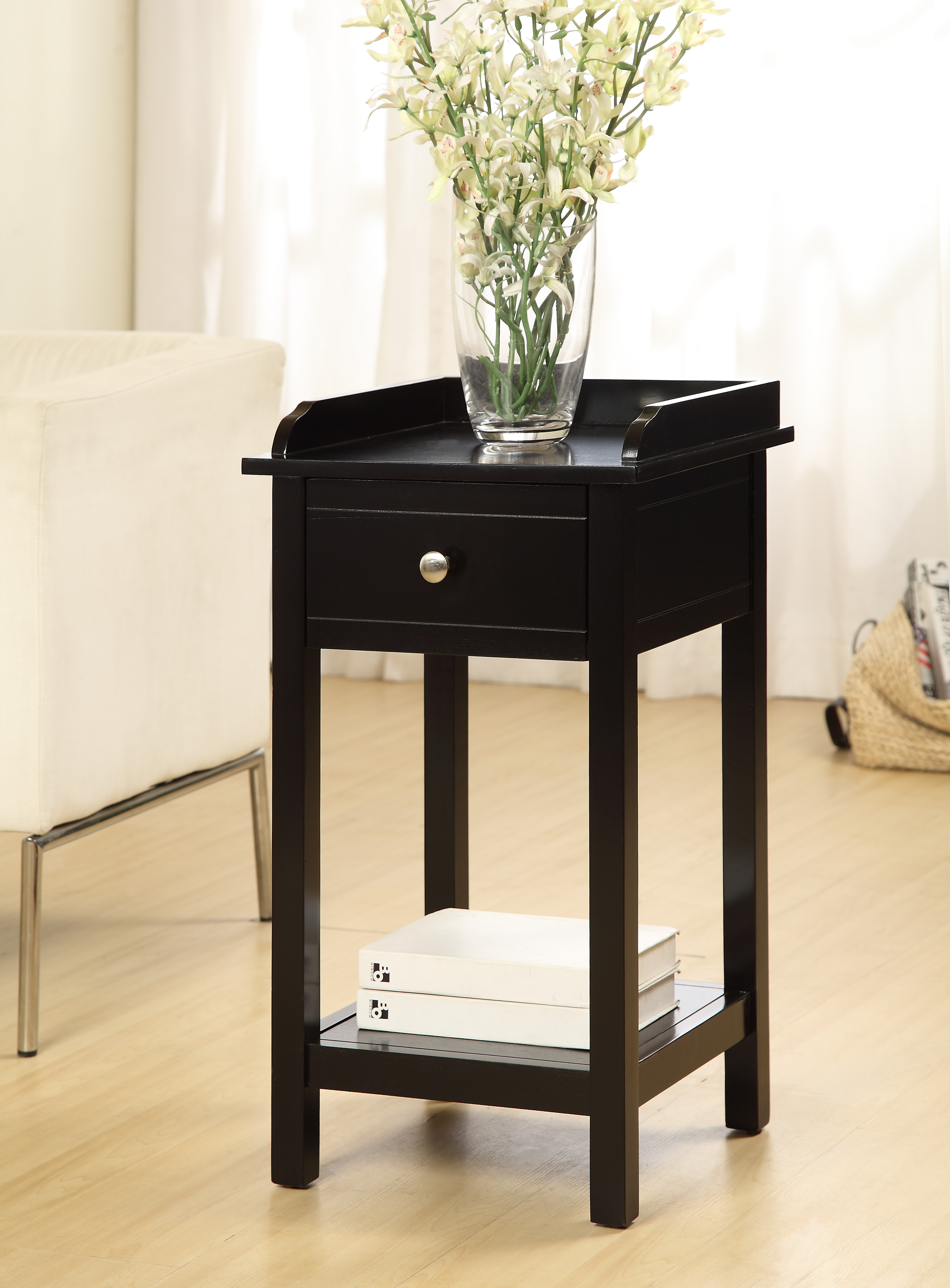 Furniture of America Ciara Side Table with Drawer