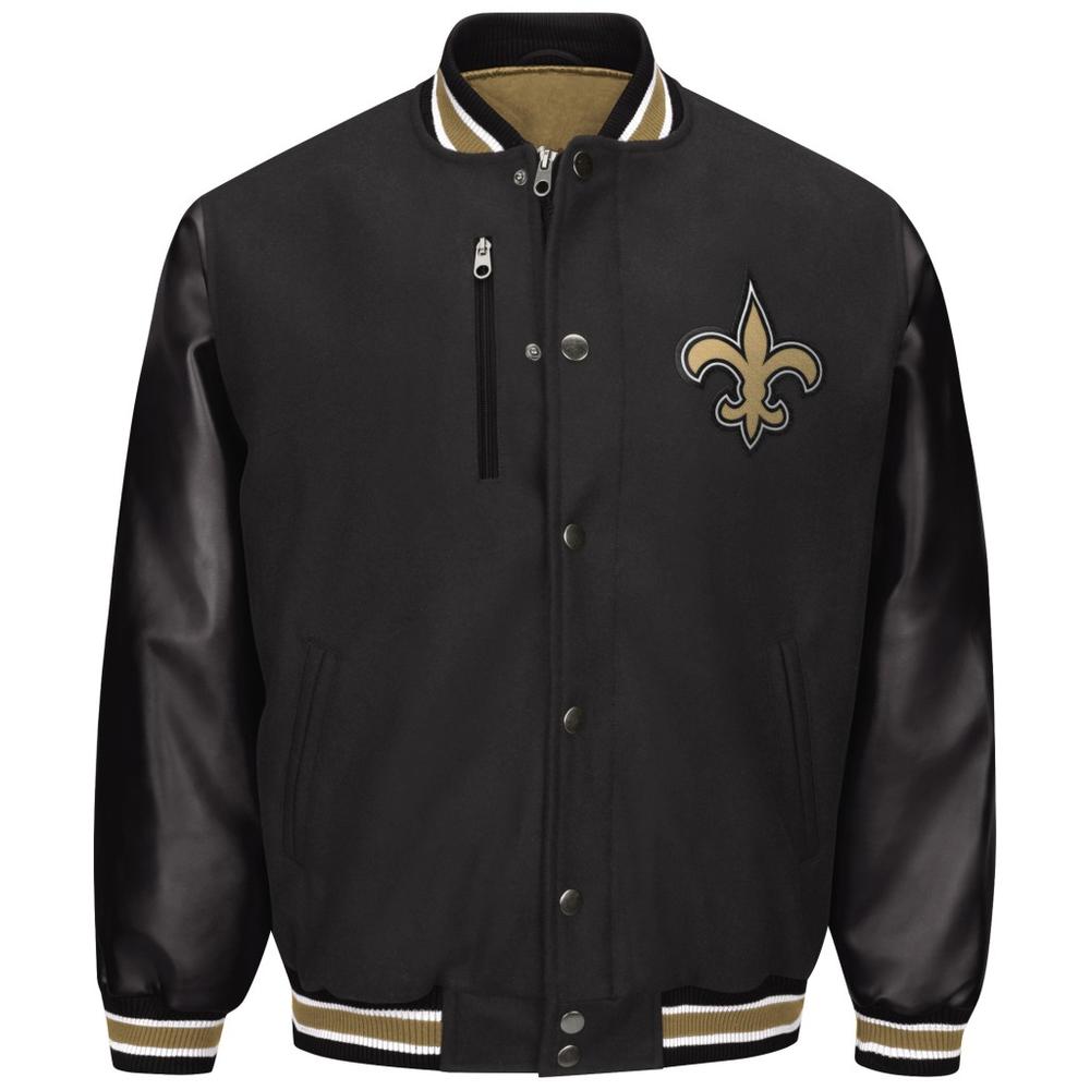 NFL Men's Big & Tall Varsity Jacket - New Orleans Saints