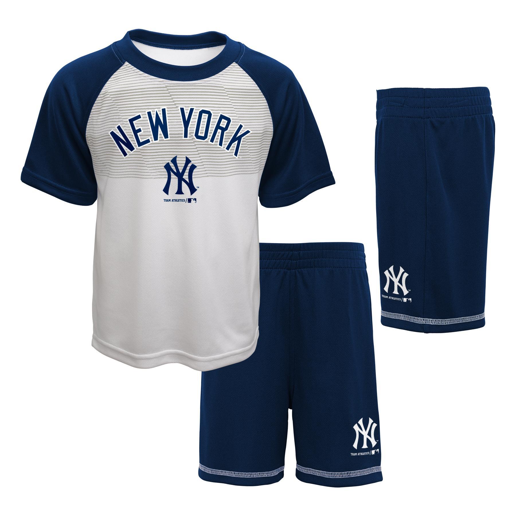 MLB Toddler Boys' T-Shirt & Shorts - New York Yankees, Size: 2T MLB Toddler Boys' T-Shirt & Shorts - New York Yankees, Size: 2T