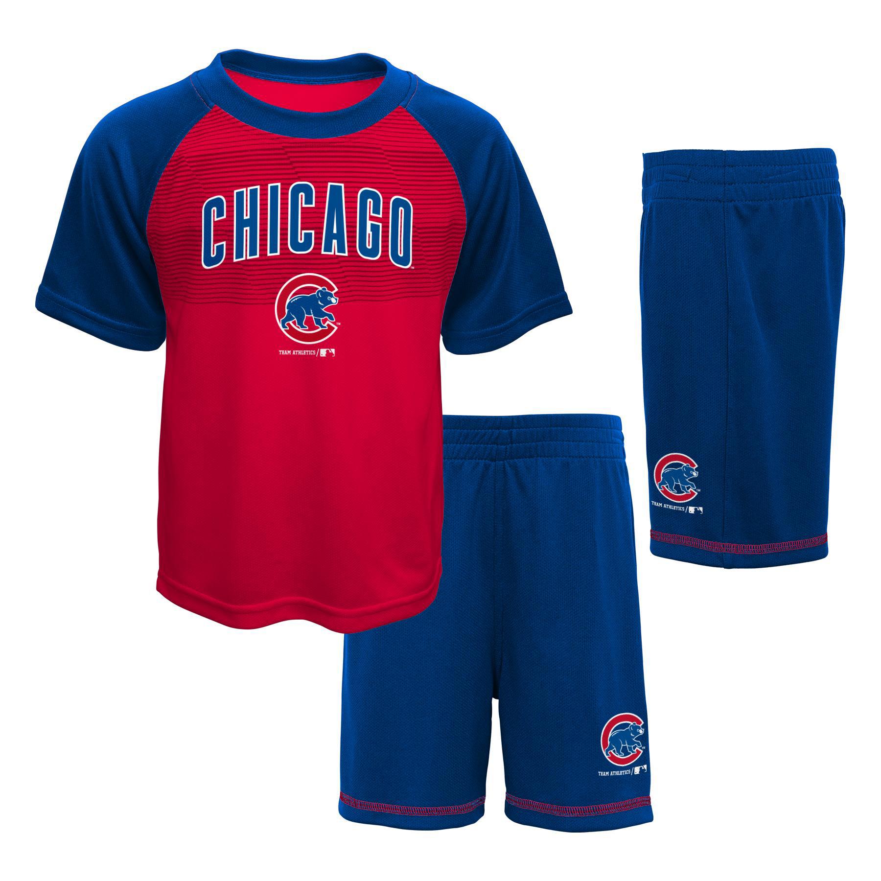MLB Toddler Boys' T-Shirt & Shorts - Chicago Cubs, Size: 2T MLB Toddler Boys' T-Shirt & Shorts - Chicago Cubs, Size: 2T