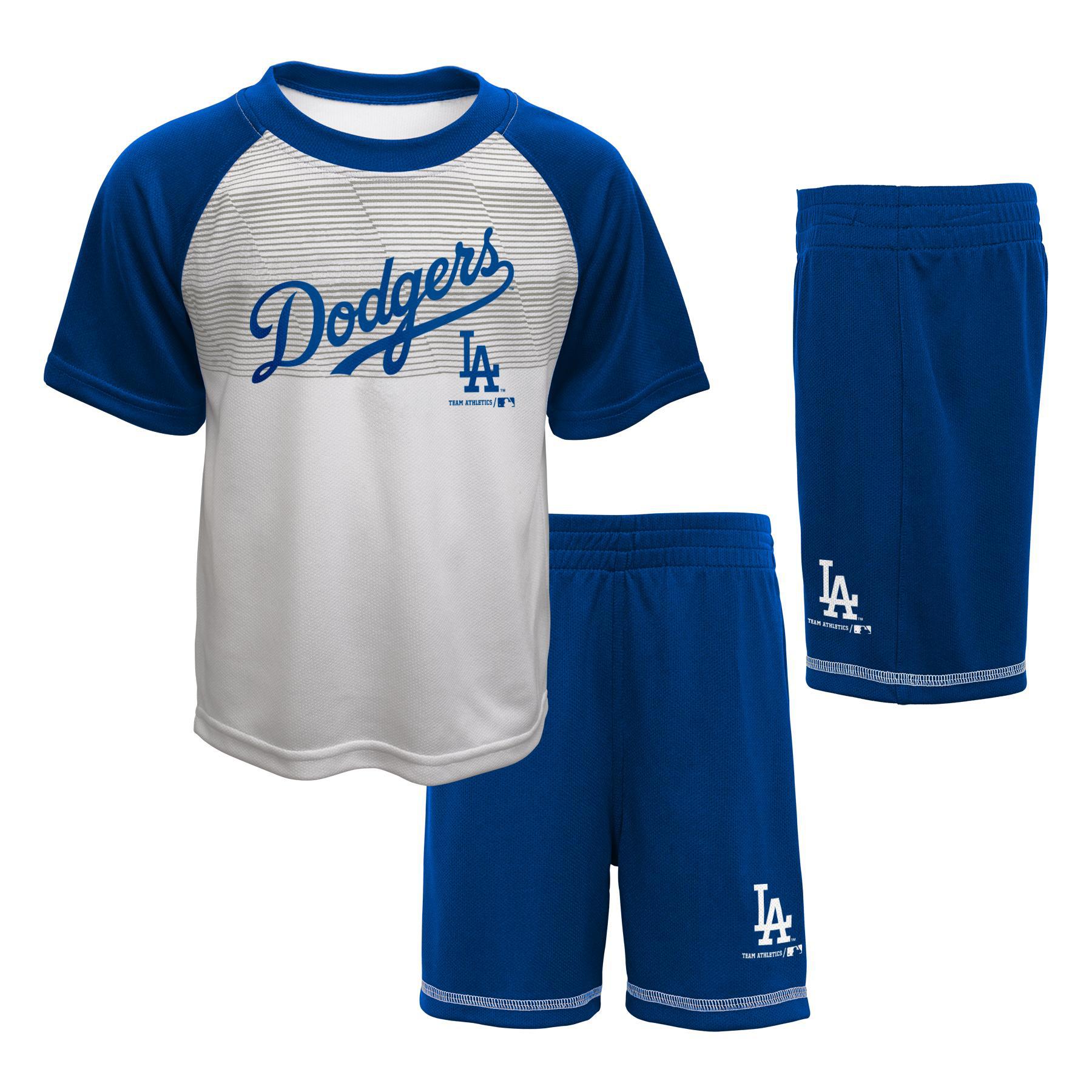 MLB Toddler Boys' T-Shirt & Shorts - Los Angeles Dodgers, Size: 2T MLB Toddler Boys' T-Shirt & Shorts - Los Angeles Dodgers, Size: 2T
