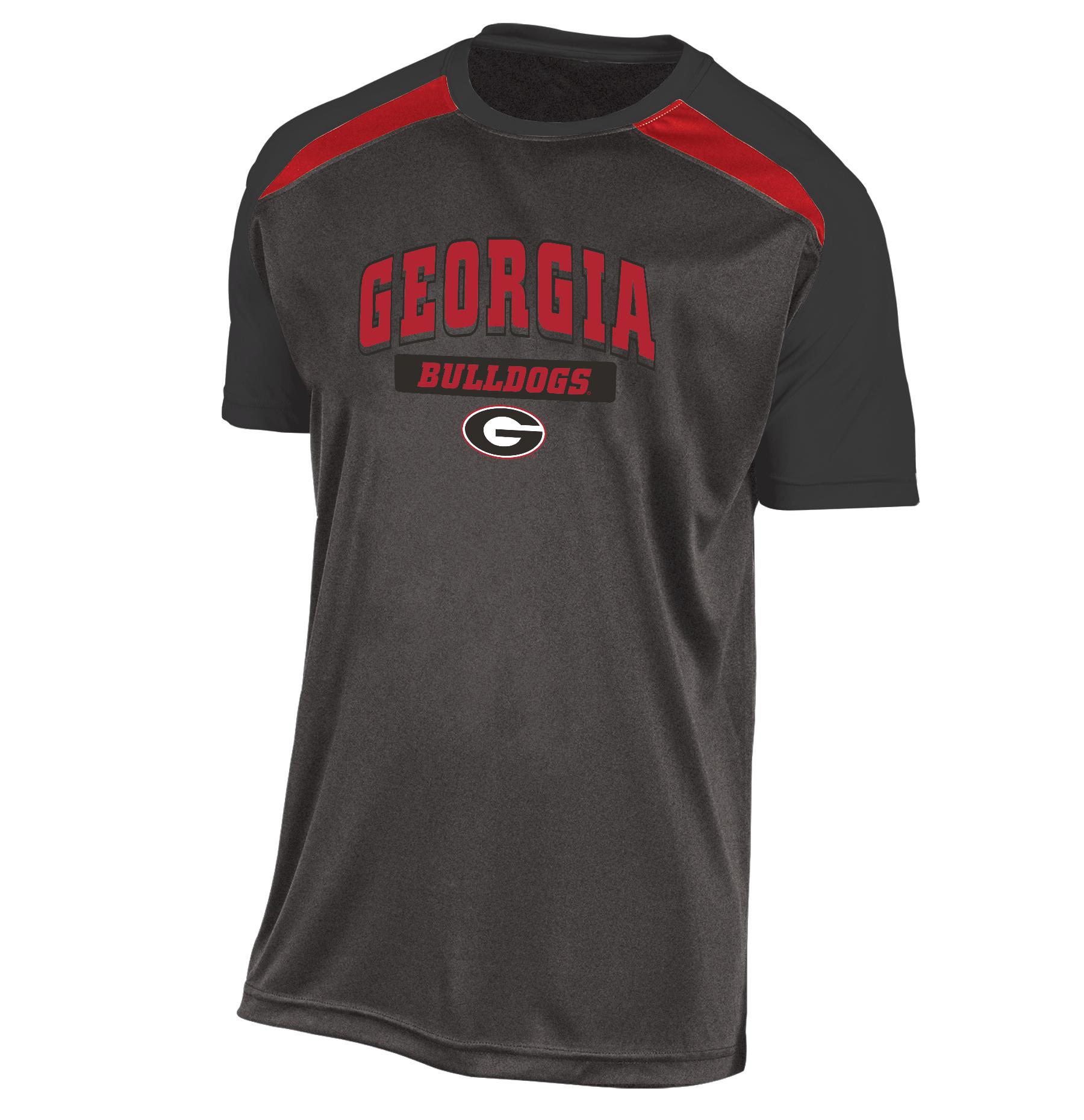 NCAA Men's Colorblock T-Shirt - University of Georgia Bulldogs