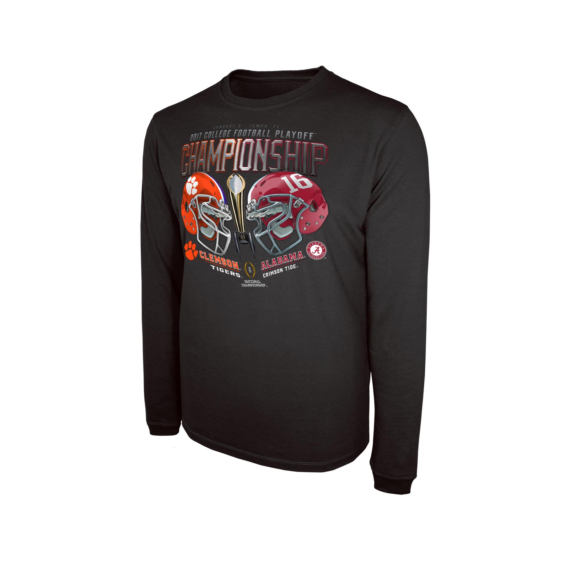 NCAA Men’s Long-Sleeve T-Shirt – 2017 College Football Playoff National Championship, Size: Medium NCAA Men’s Long-Sleeve T-Shirt – 2017 College Football Playoff National Championship, Size: Medium