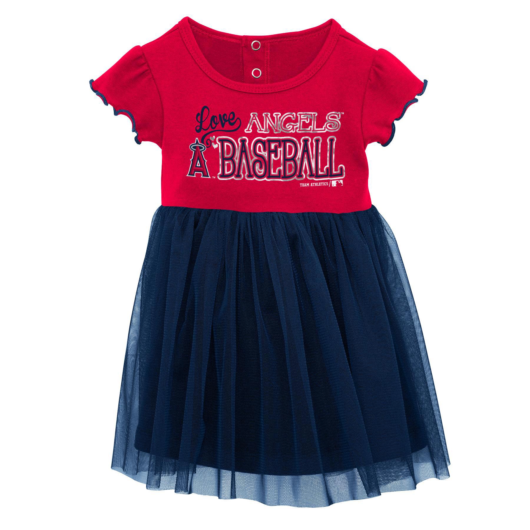 MLB Toddler Girls' Dress - Los Angeles Angels of Anaheim, Size: 2T MLB Toddler Girls' Dress - Los Angeles Angels of Anaheim, Size: 2T