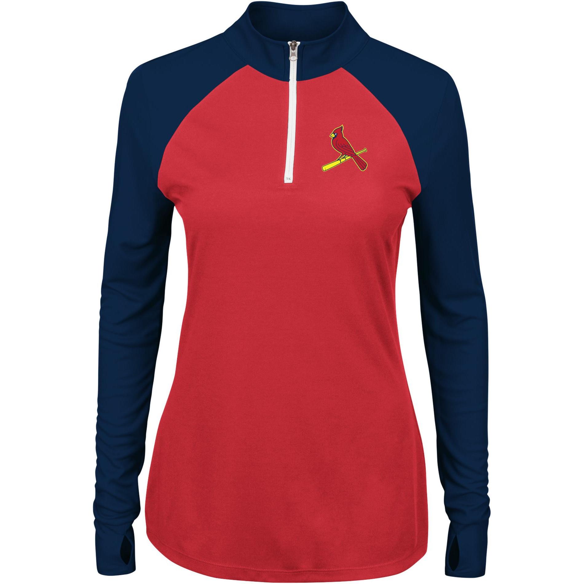 MLB Women's Quarter-Zip Top - St. Louis Cardinals, Size: Small MLB Women's Quarter-Zip Top - St. Louis Cardinals, Size: Small