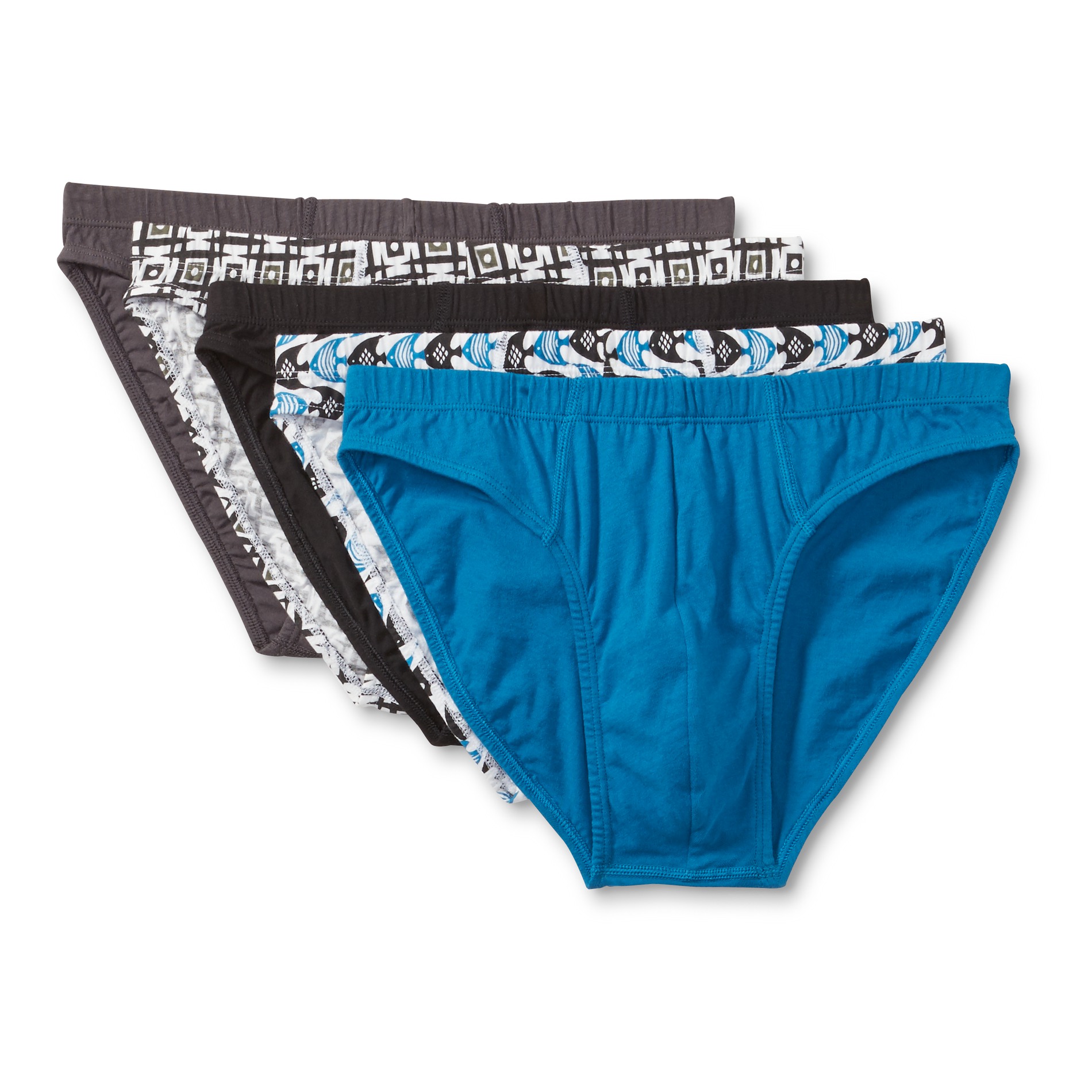 Simply Styled Men's 5-Pack Bikini Briefs - Solid & Mixed Patterns