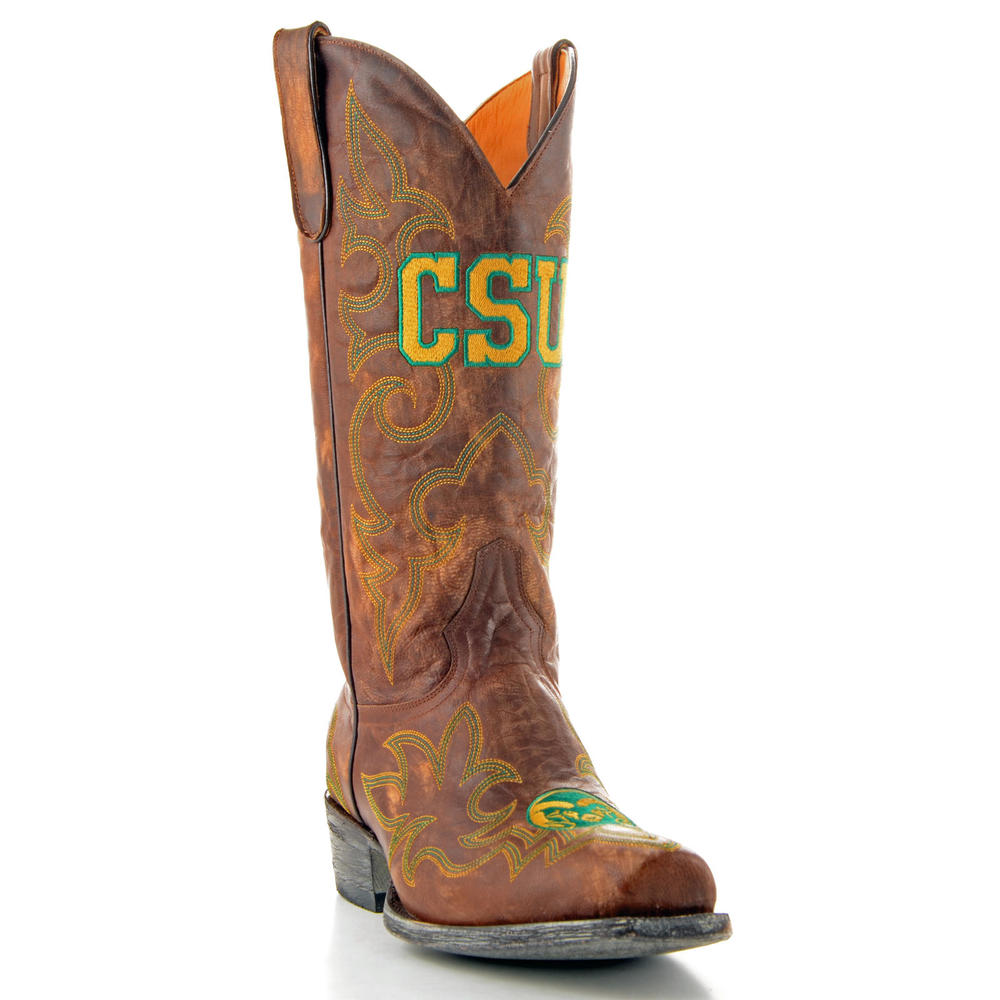 Gameday Boots Men's Colorado State Leather Boots - Wide Width