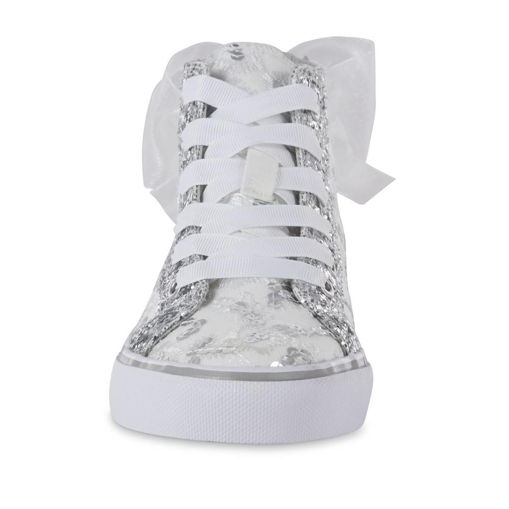 Canyon River Blues Girls' Jennie Embellished High-Top White Sneaker