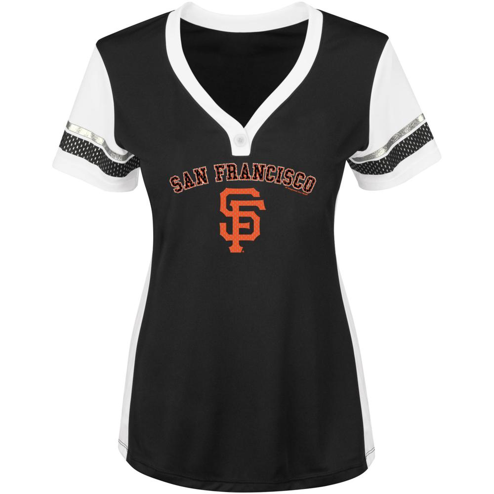 MLB Women's Contoured T-Shirt - San Francisco Giants