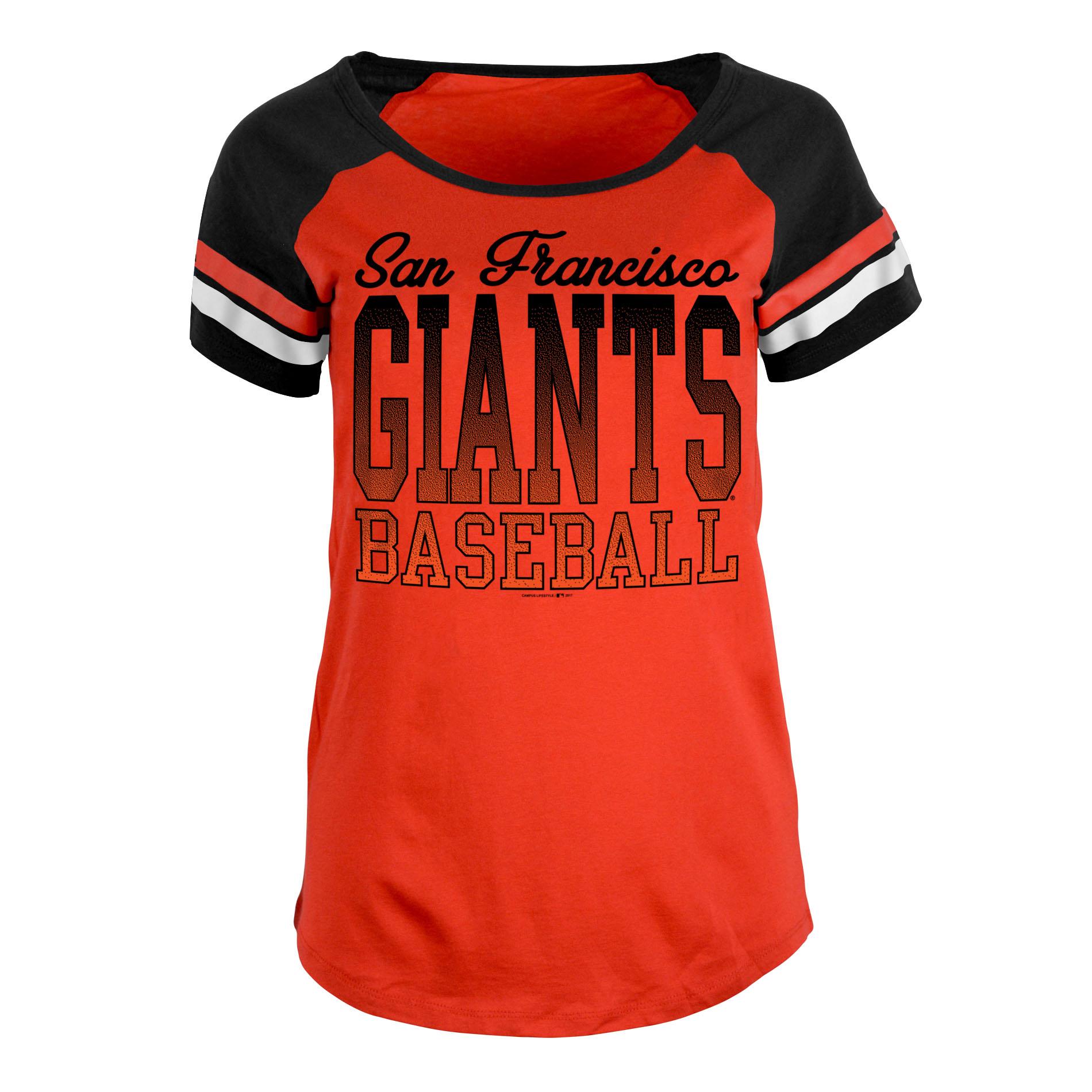 MLB Women's Scoop Neck T- Shirt - San Francisco Giants