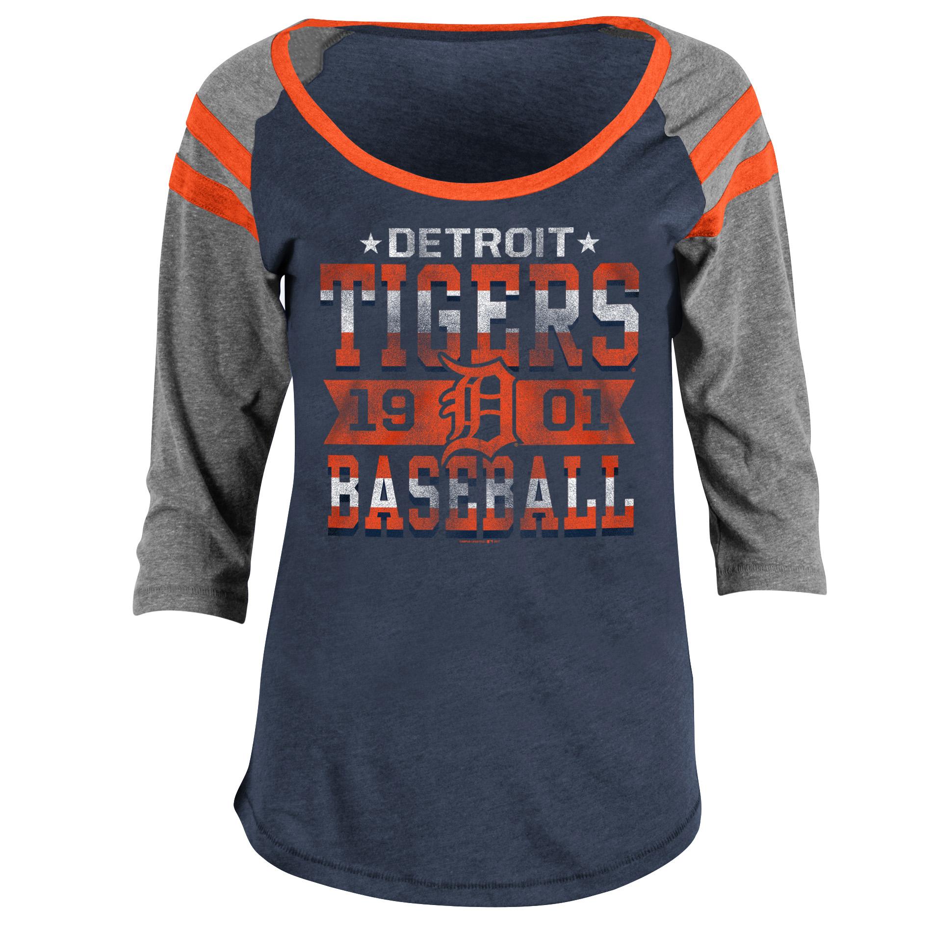 MLB Women's Graphic T-Shirt - Detroit Tigers