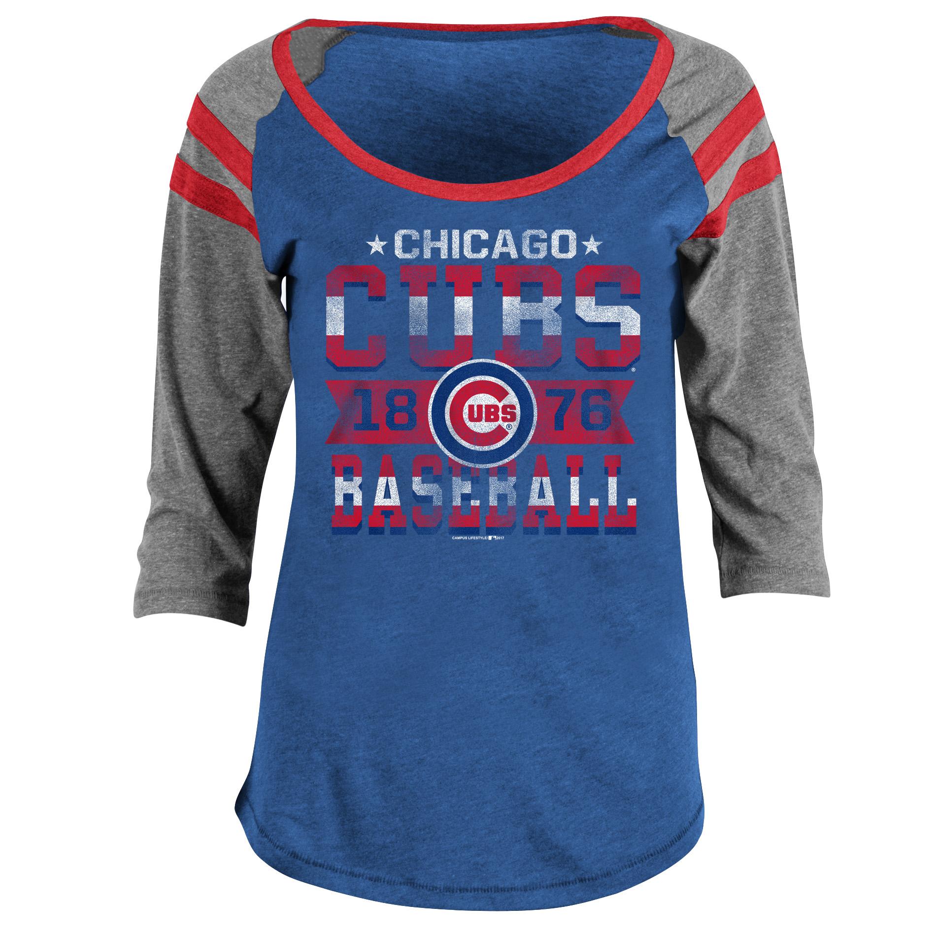 MLB Women's Graphic T-Shirt - Chicago Cubs