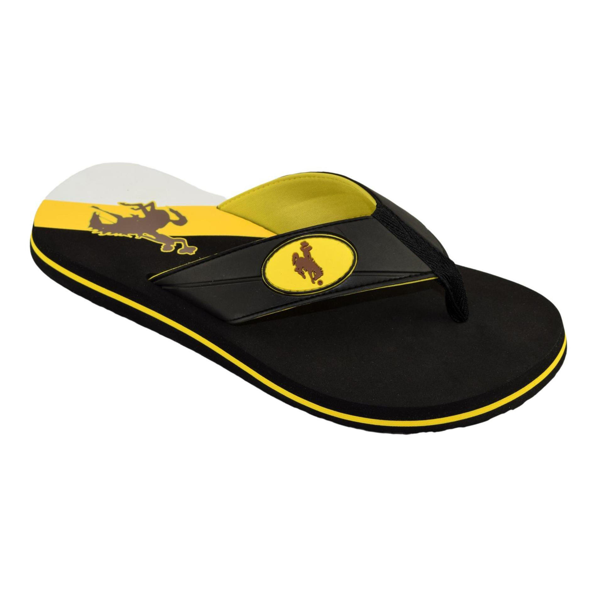NCAA Men's Flip-Flop Sandal - Wyoming Cowboys, Size: Small NCAA Men's Flip-Flop Sandal - Wyoming Cowboys, Size: Small