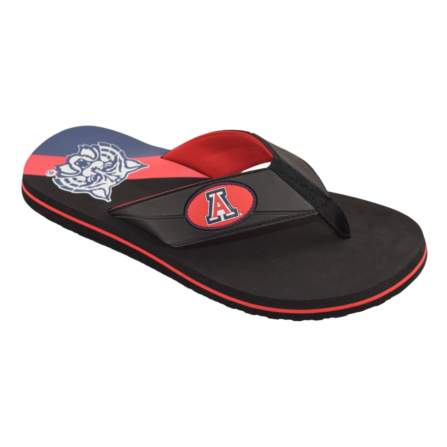 NCAA Men's Flip-Flop Sandal - Arizona Wildcats, Size: Medium NCAA Men's Flip-Flop Sandal - Arizona Wildcats, Size: Medium