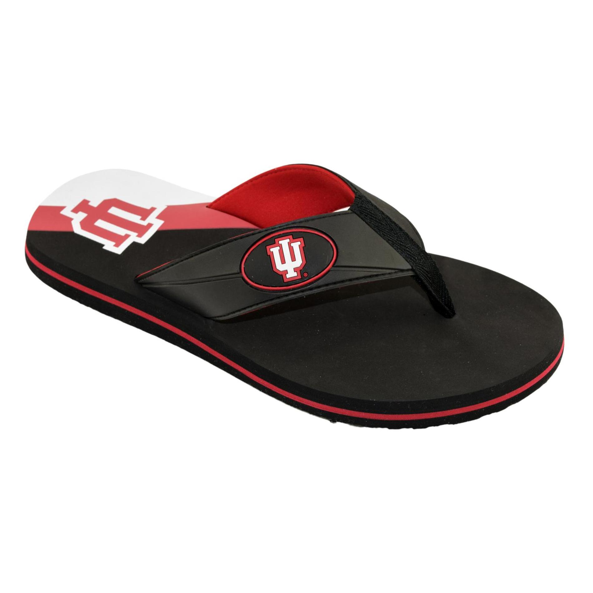 NCAA Men's Flip-Flop Sandal - Indiana Hoosiers, Size: Medium NCAA Men's Flip-Flop Sandal - Indiana Hoosiers, Size: Medium