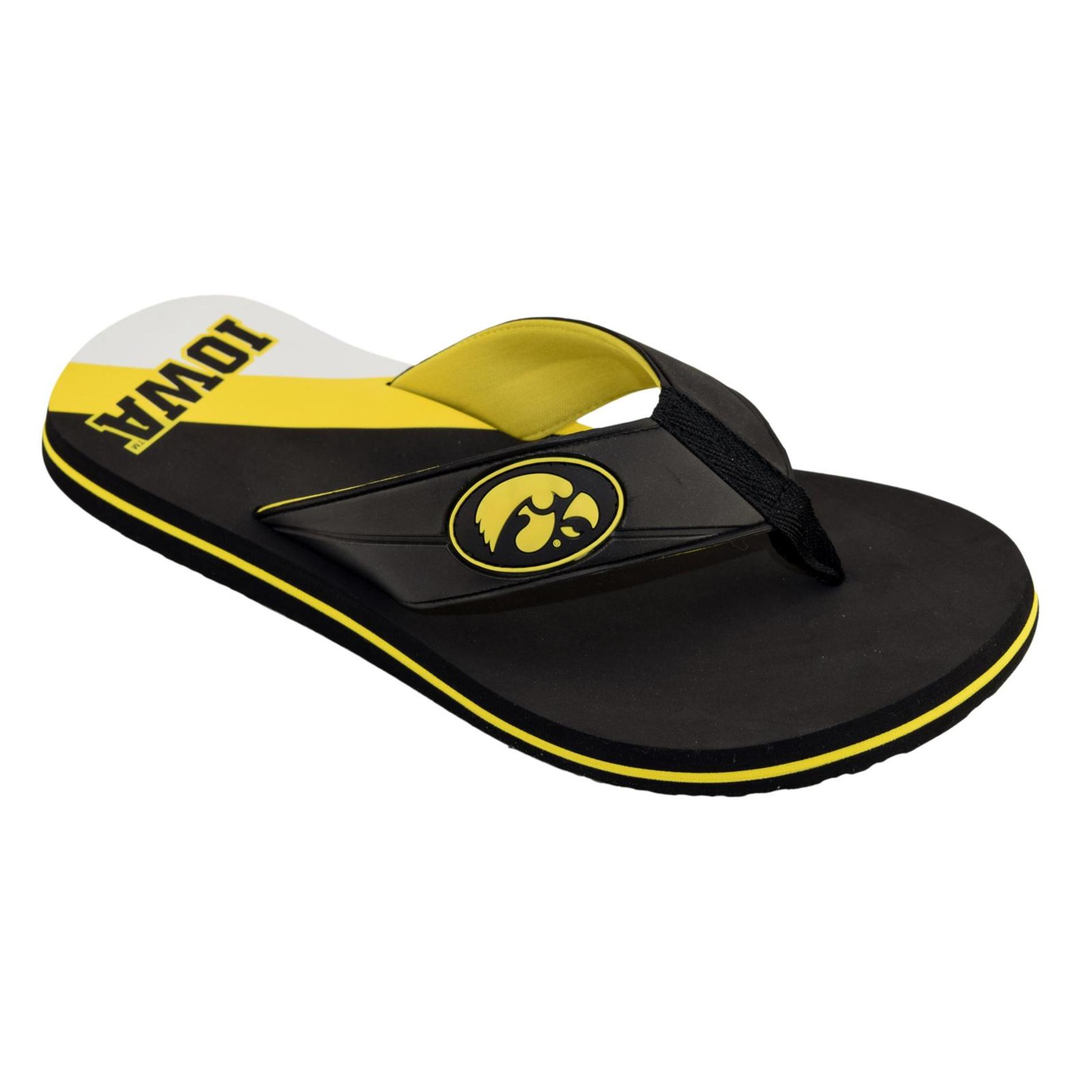 NCAA Men's Flip-Flop Sandal - Iowa Hawkeyes, Size: Small NCAA Men's Flip-Flop Sandal - Iowa Hawkeyes, Size: Small