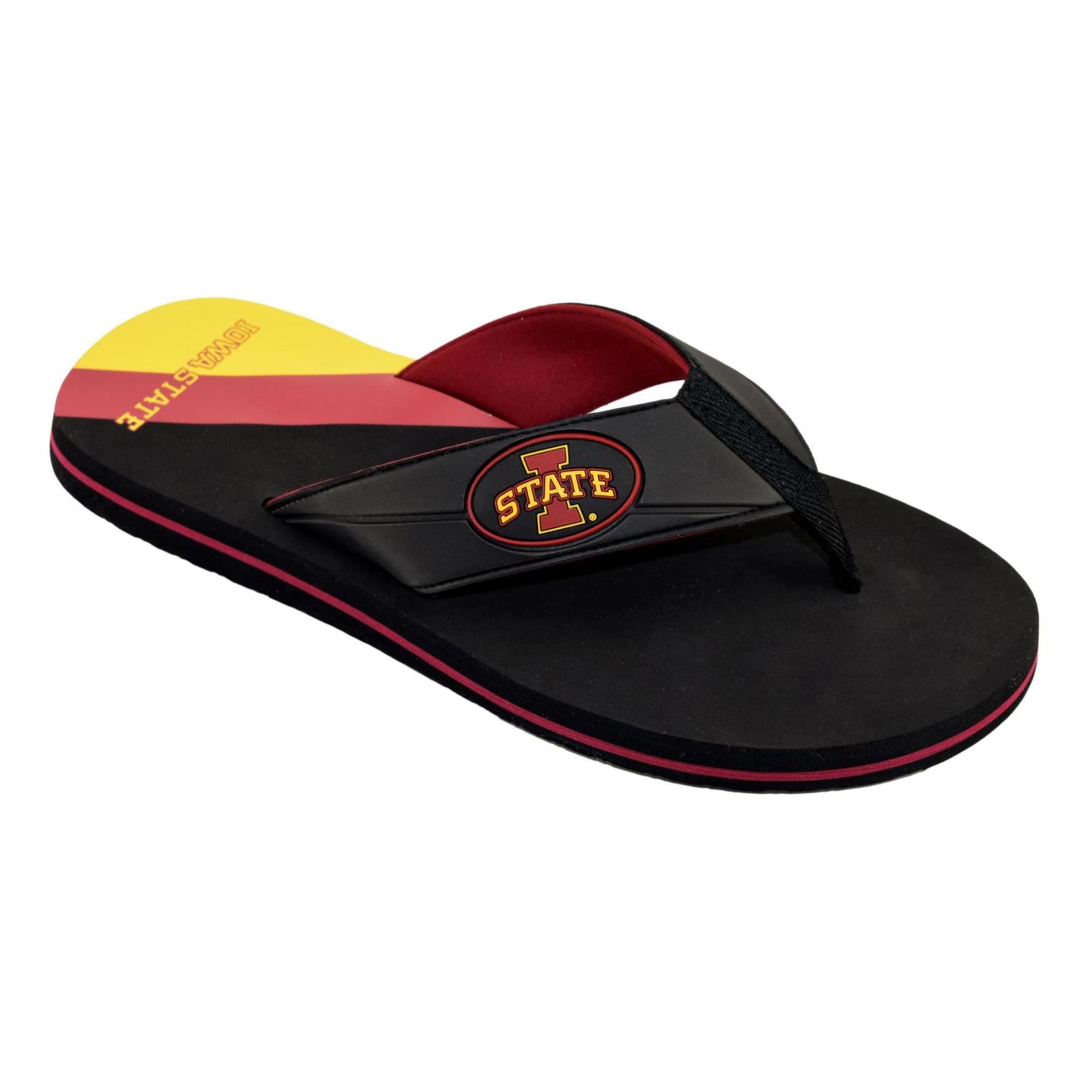 NCAA Men's Flip-Flop Sandal - Iowa State Cyclones, Size: Medium NCAA Men's Flip-Flop Sandal - Iowa State Cyclones, Size: Medium