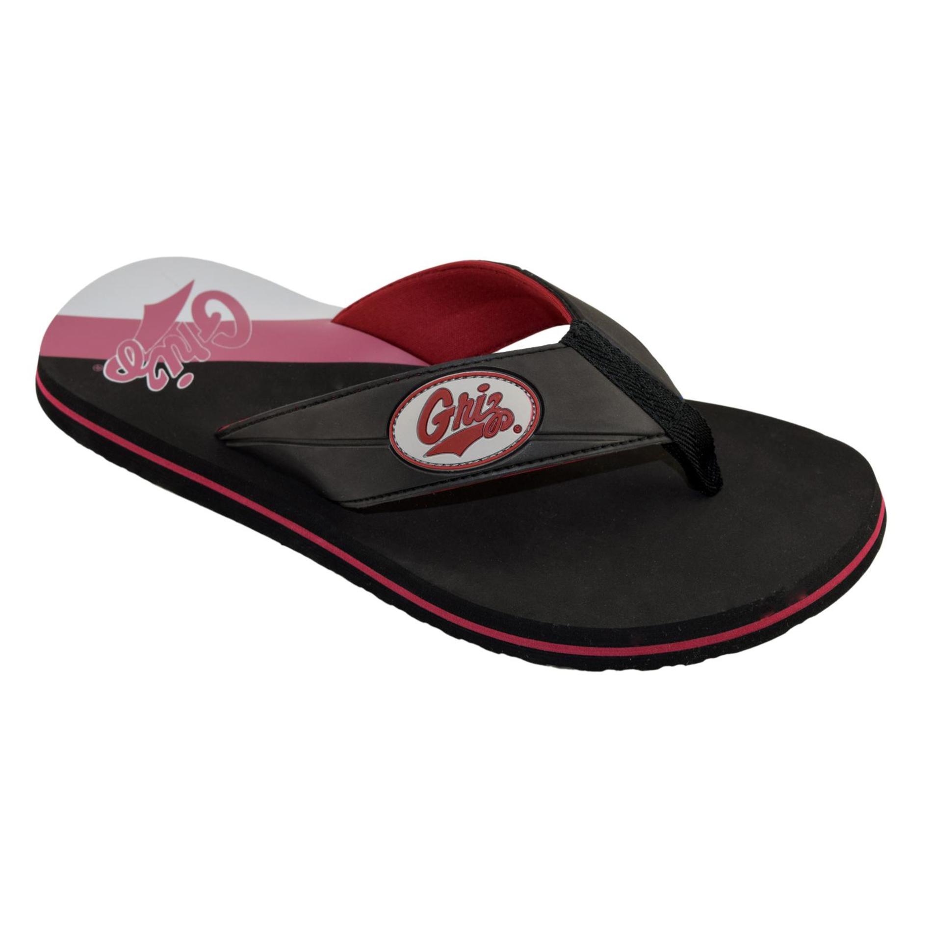 NCAA Men's Flip-Flop Sandal - Montana Grizzlies, Size: Small NCAA Men's Flip-Flop Sandal - Montana Grizzlies, Size: Small