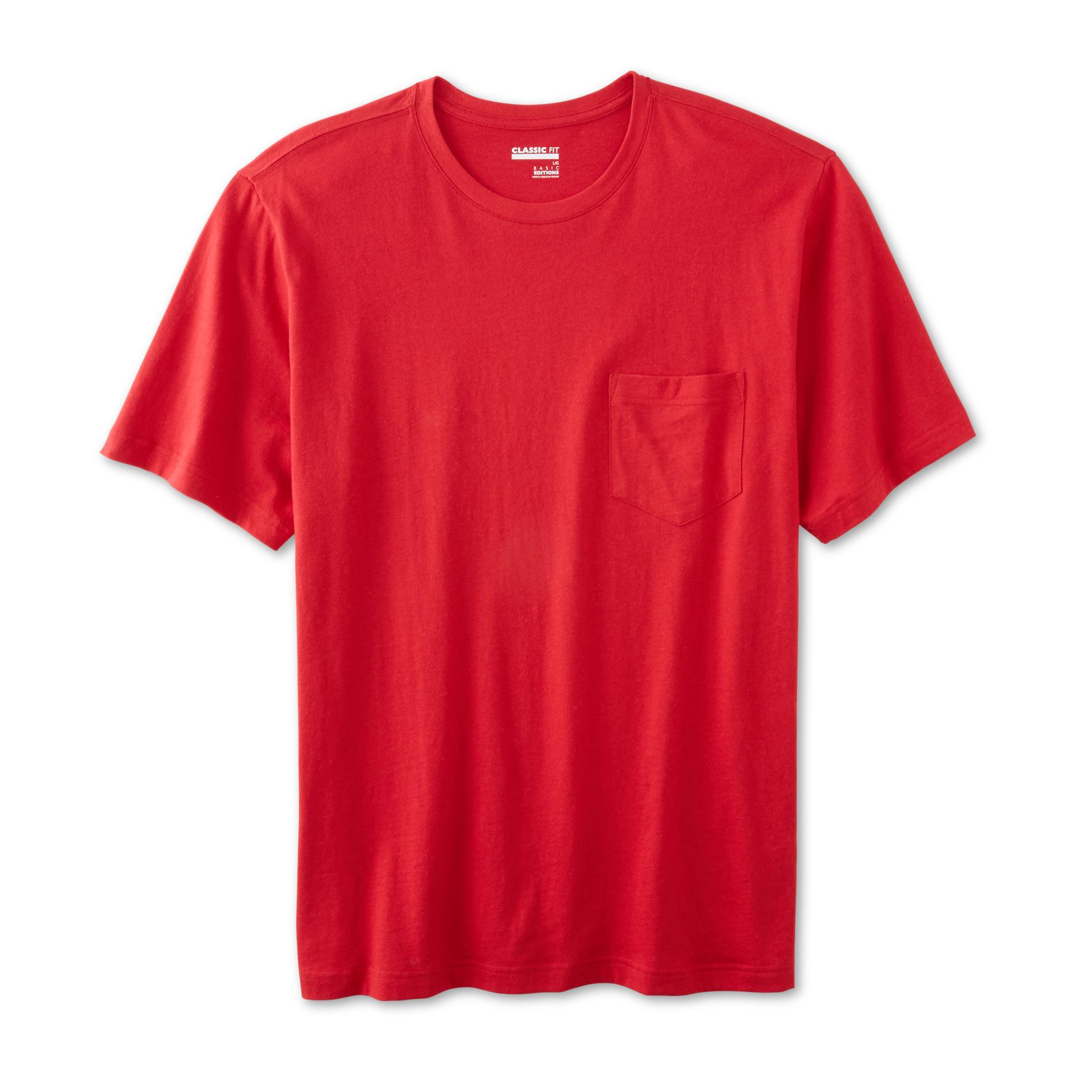 Basic Editions Men's Classic Fit Pocket T-Shirt | Shop Your Way: Online ...