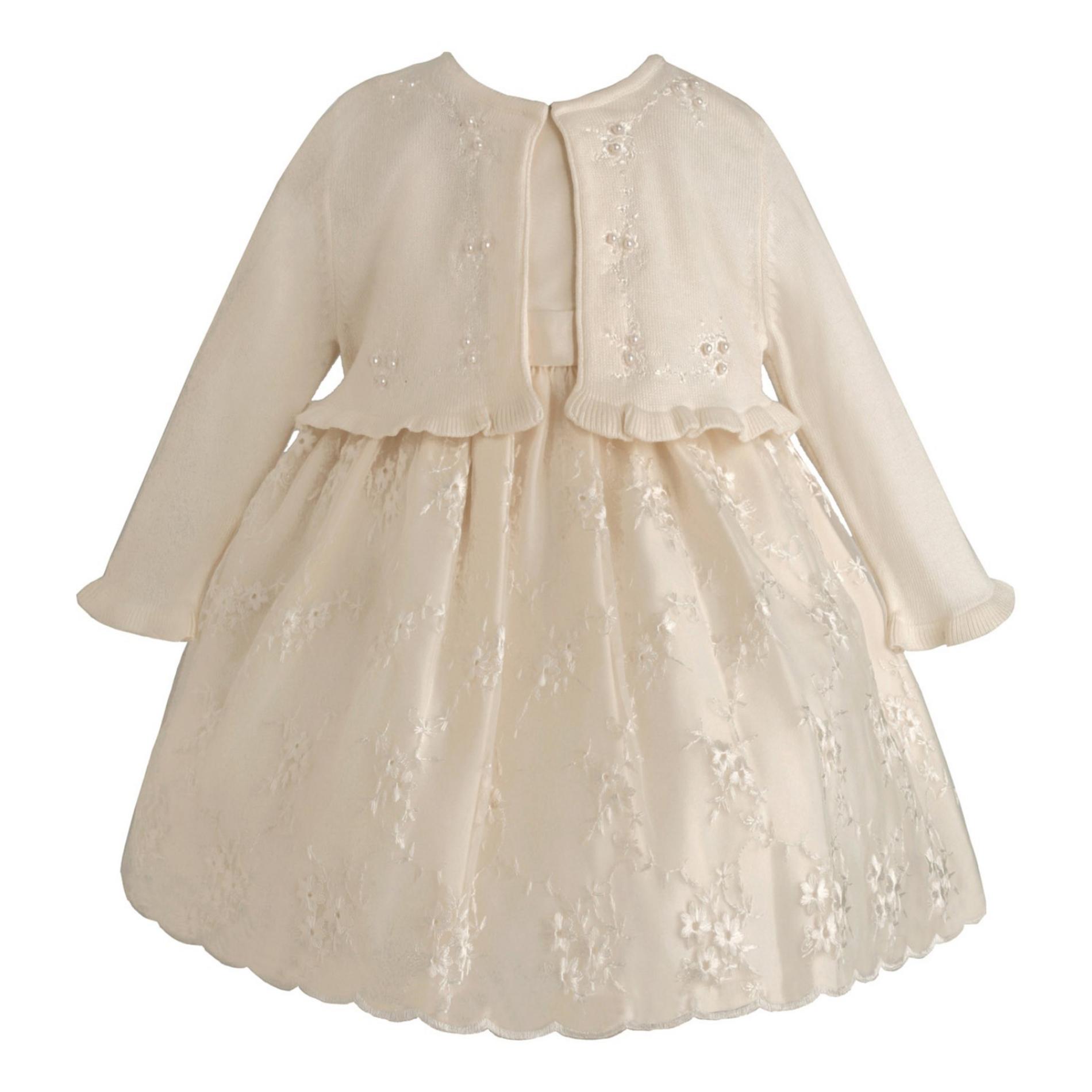 American Princess Newborn, Infant & Toddler Girls' Occasion Dress & Cardigan