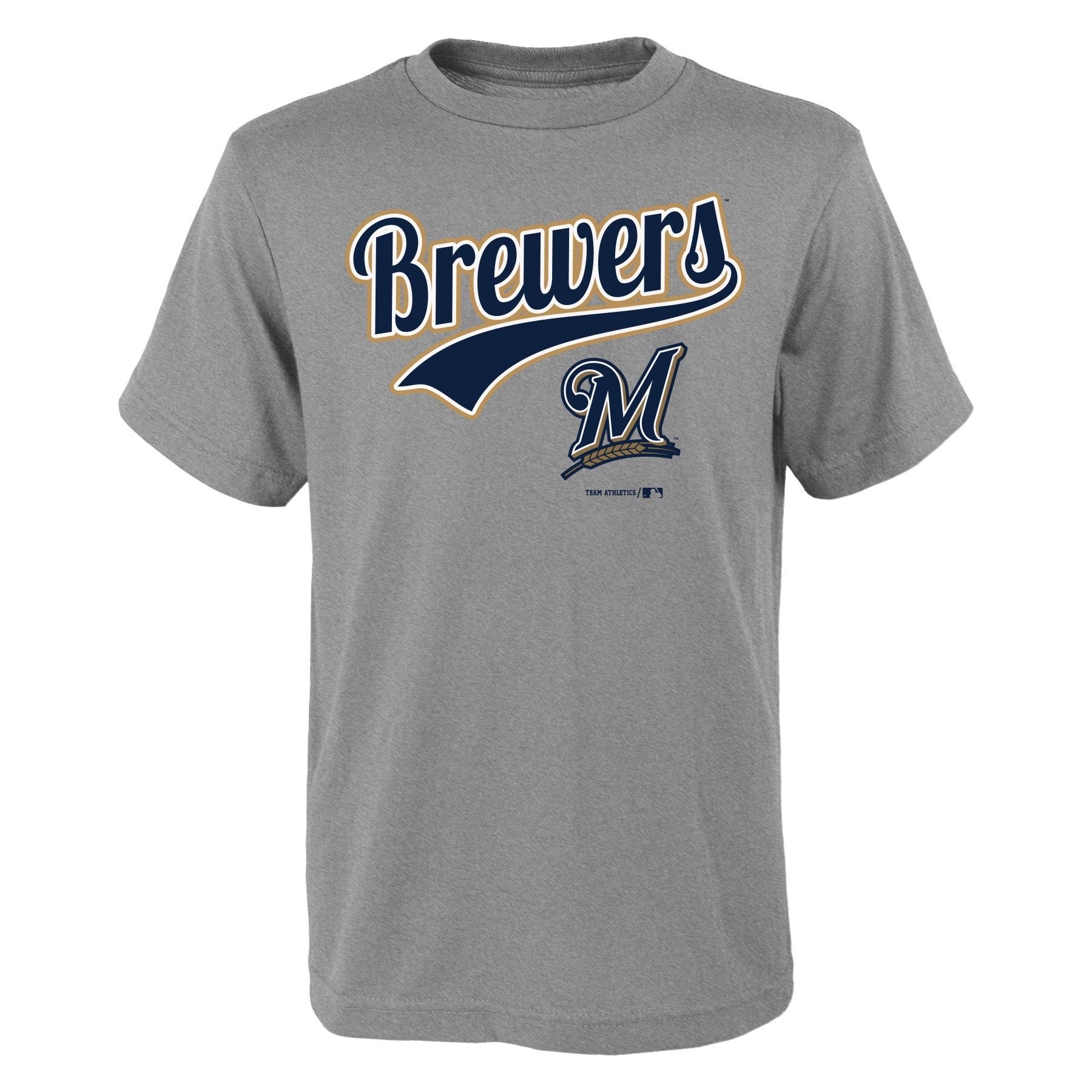 MLB Boys' Graphic T-Shirt - Milwaukee Brewers