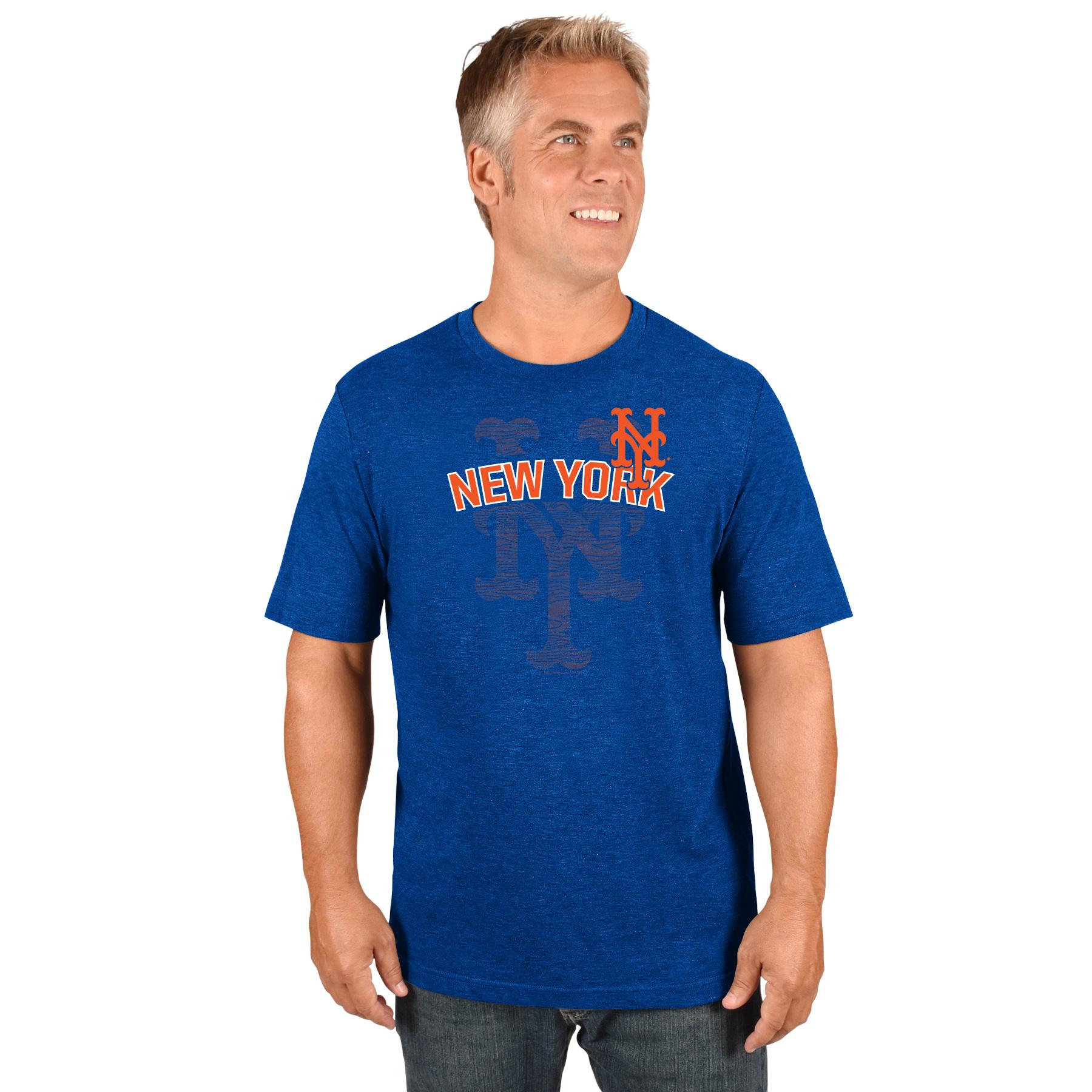 MLB Men's Big & Tall Graphic T-Shirt - New York Mets