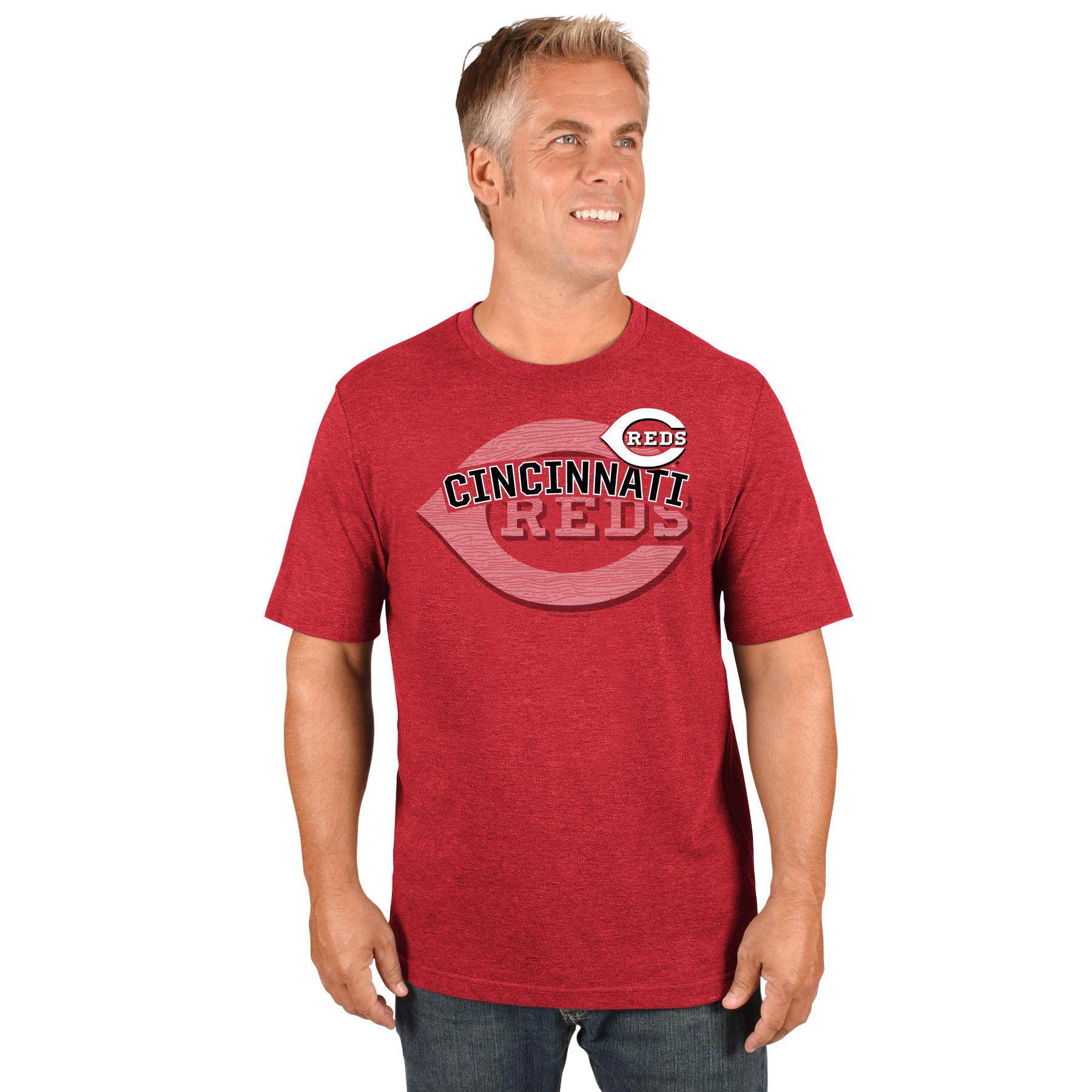 MLB Men's Big & Tall Graphic T-Shirt - Cincinnati Reds