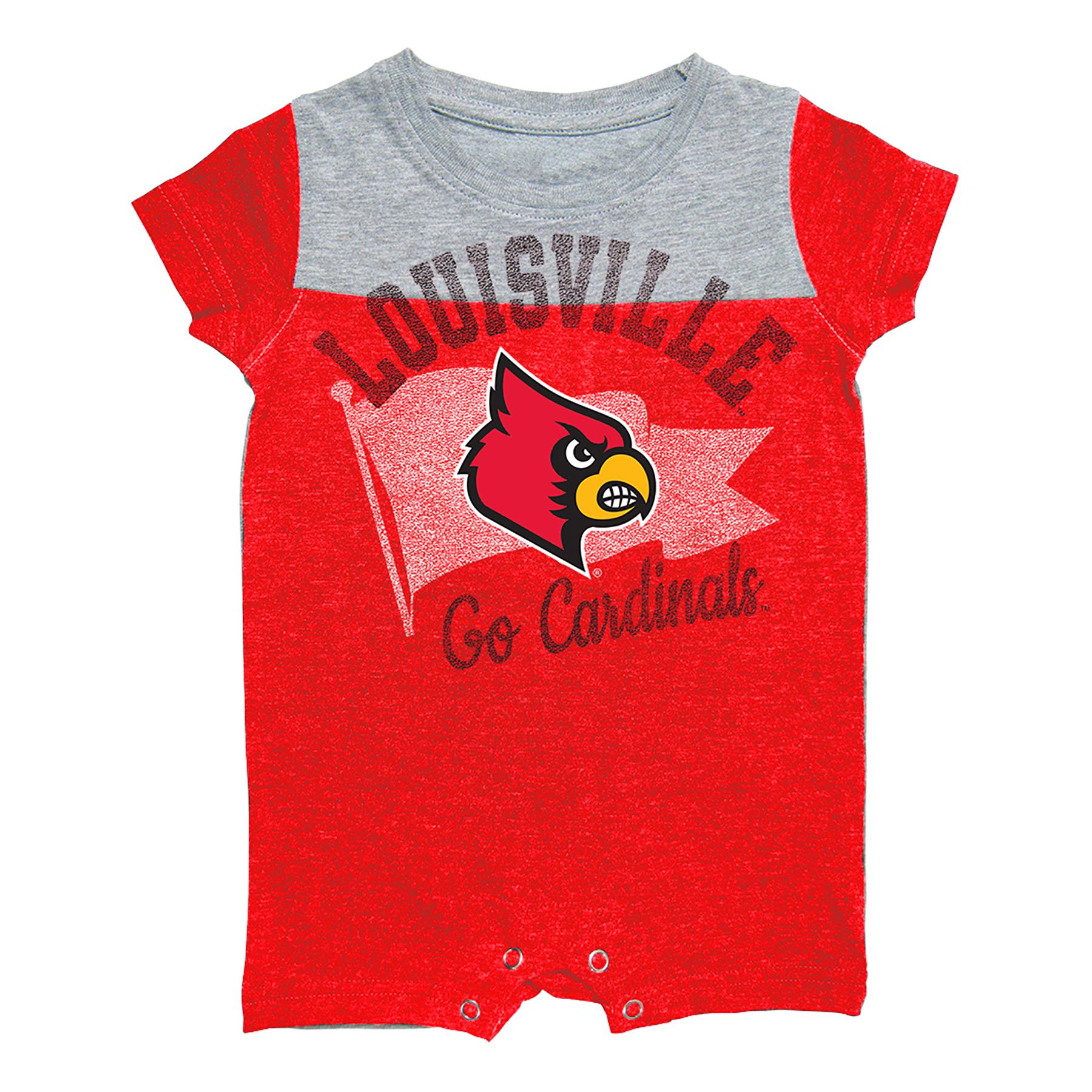 NCAA Newborn & Infant Boys' Romper - Louisville Cardinals