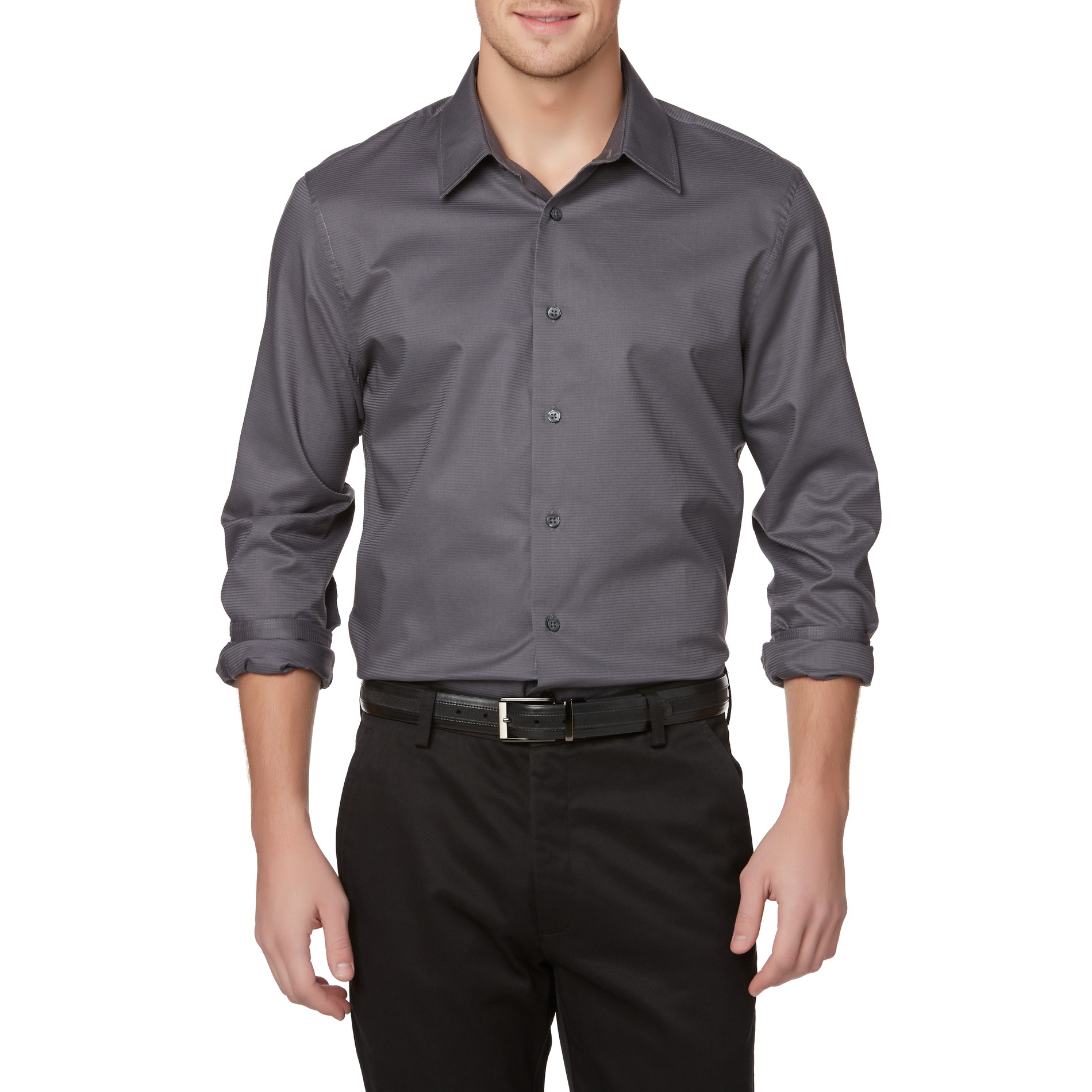 Structure Men's Long-Sleeve Slim Fit Dress Shirt