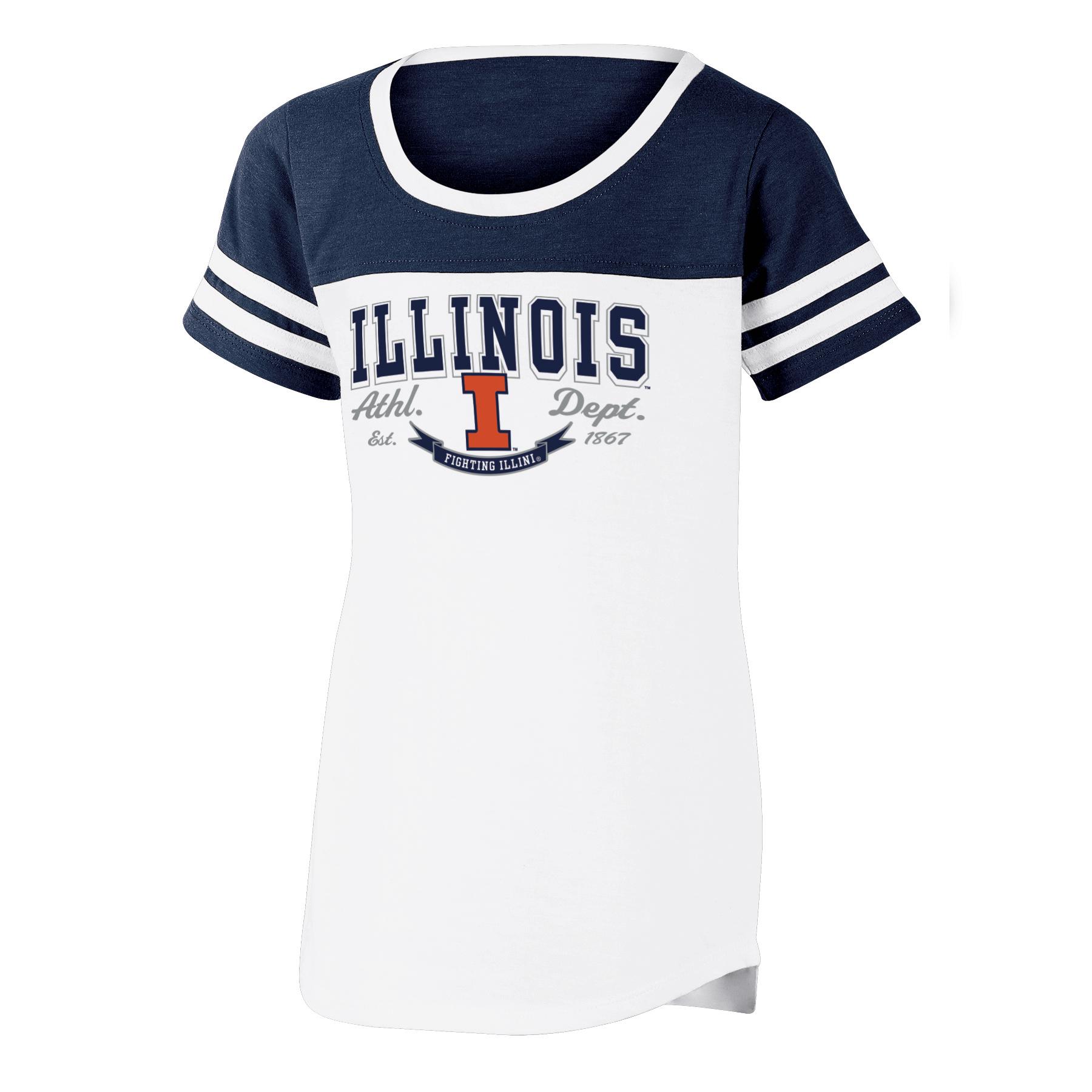 NCAA Girls' T-Shirt - Illinois Fighting Illini, Size: Medium NCAA Girls' T-Shirt - Illinois Fighting Illini, Size: Medium