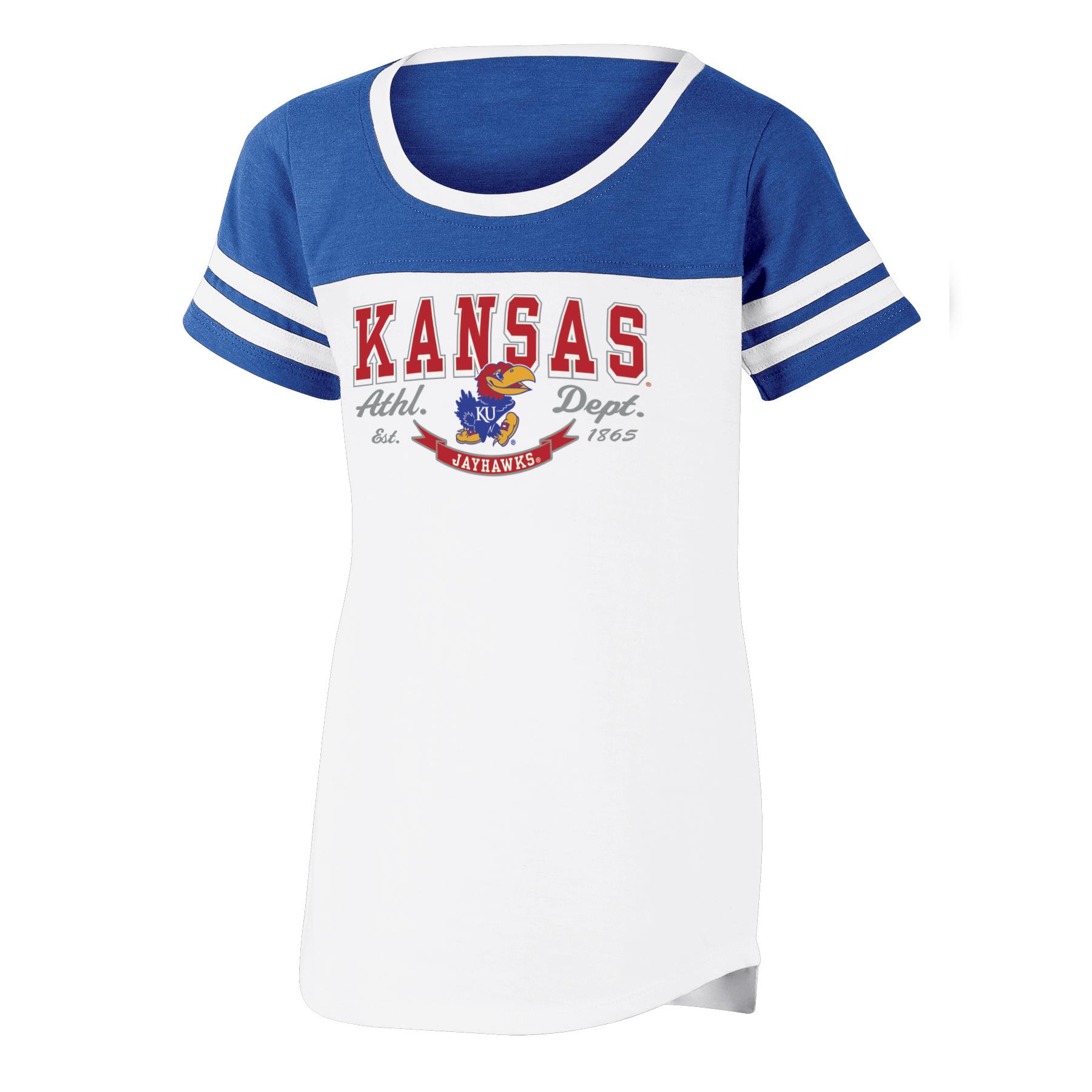 NCAA Girls' T-Shirt - Kansas Jayhawks, Size: Large NCAA Girls' T-Shirt - Kansas Jayhawks, Size: Large