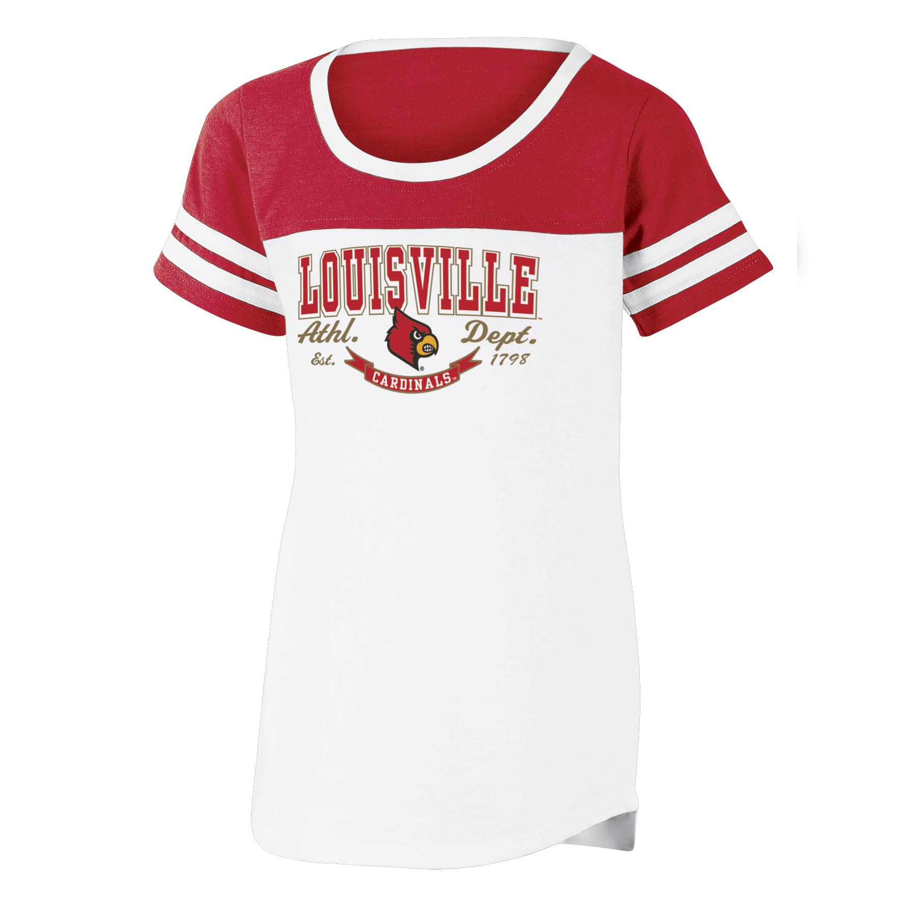 NCAA Girls' T-Shirt - Louisville Cardinals, Size: XL NCAA Girls' T-Shirt - Louisville Cardinals, Size: XL