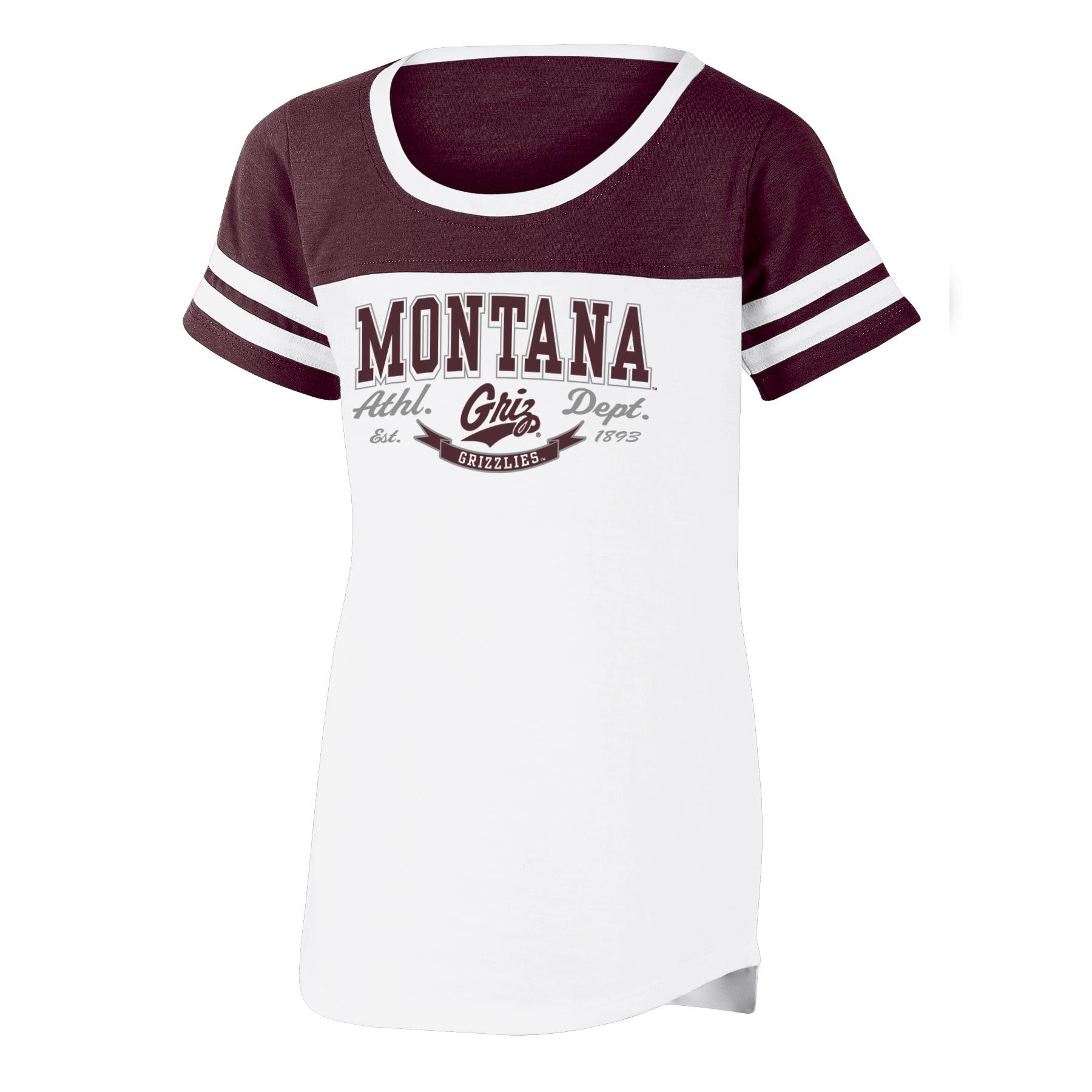 NCAA Girls' T-Shirt - Montana Grizzlies, Size: Medium NCAA Girls' T-Shirt - Montana Grizzlies, Size: Medium