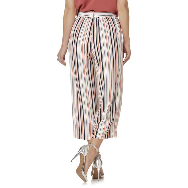 Attention Women's Cropped Pants - Striped