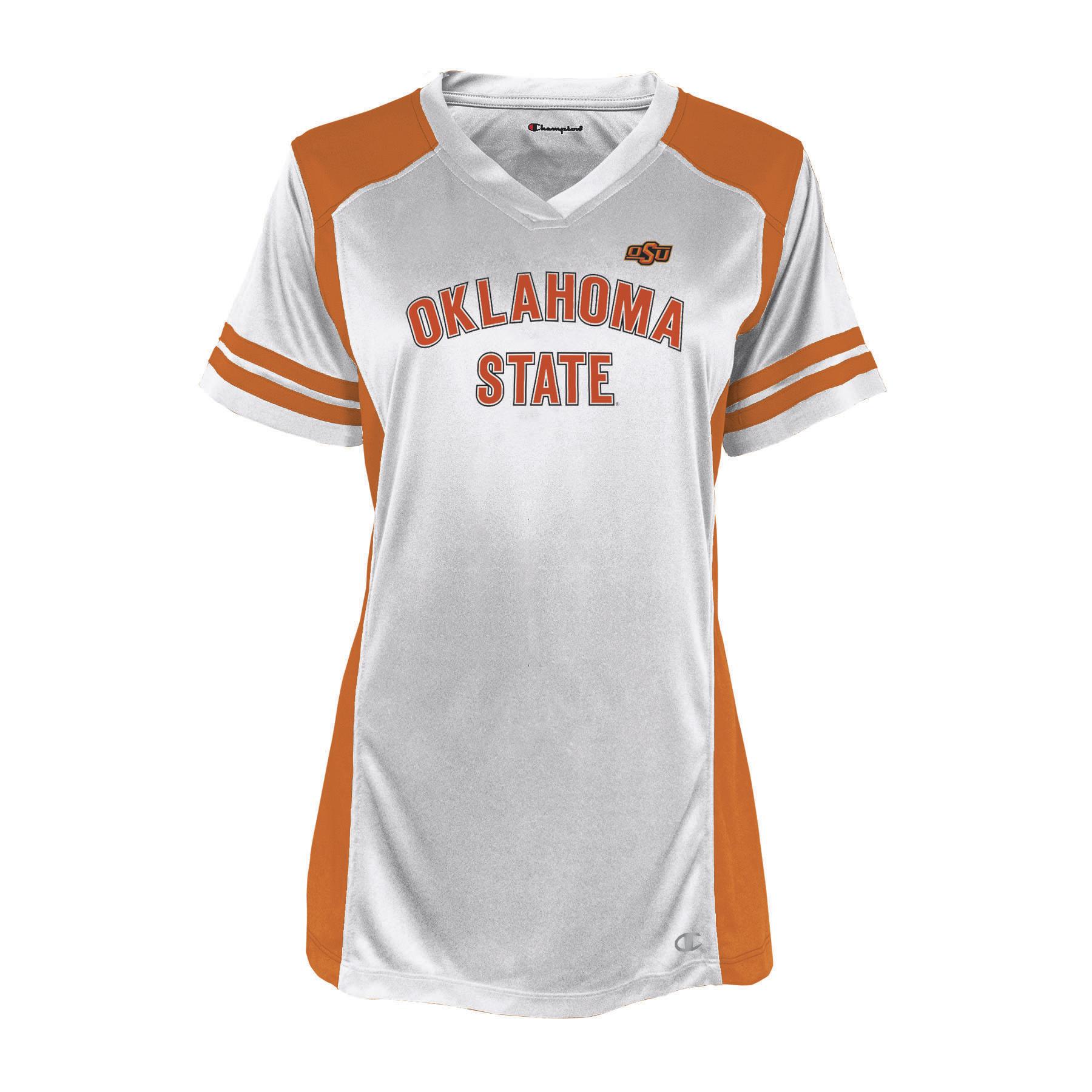 NCAA Women's Plus Raglan V-Neck T-Shirt - Oklahoma State Cowboys