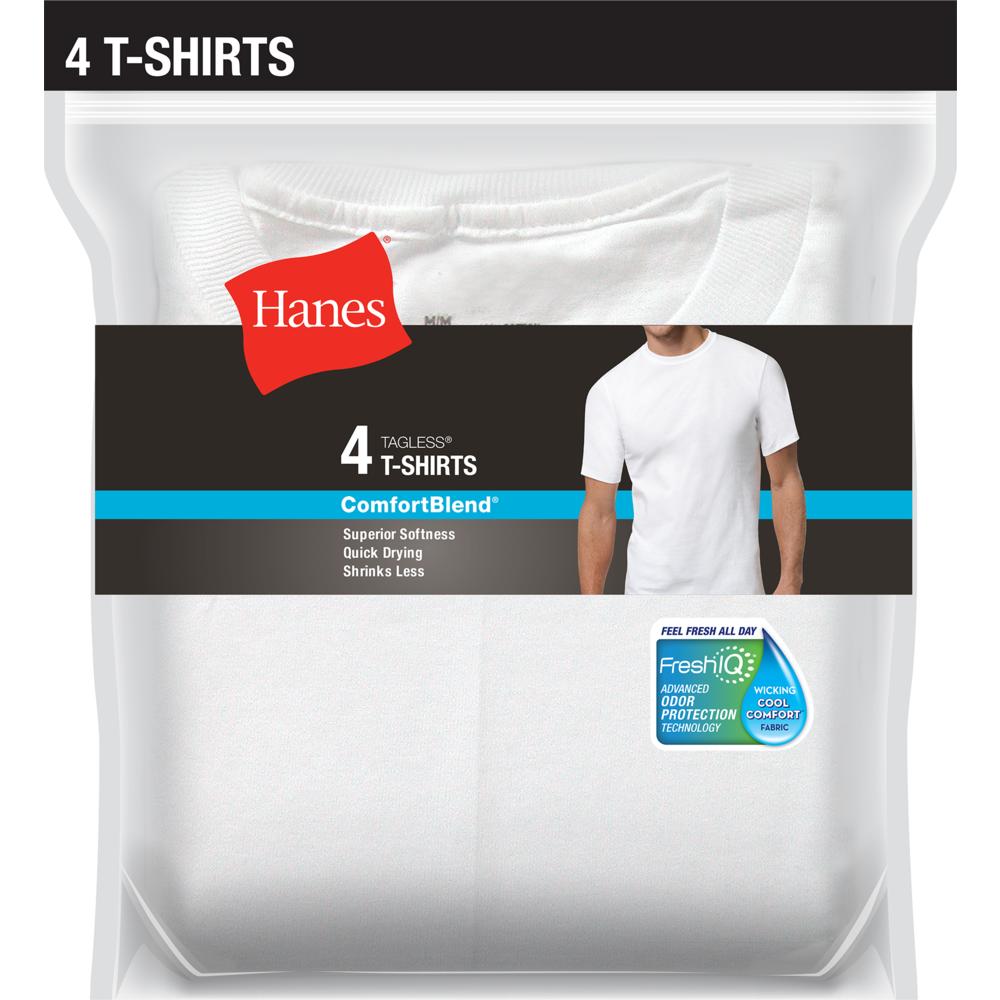 Hanes Men's 4-Pack Ultimate ComfortBlend T-Shirts