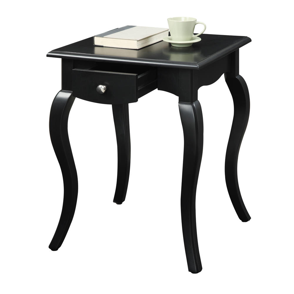 Convenience Concepts French Provence End Table with Drawer