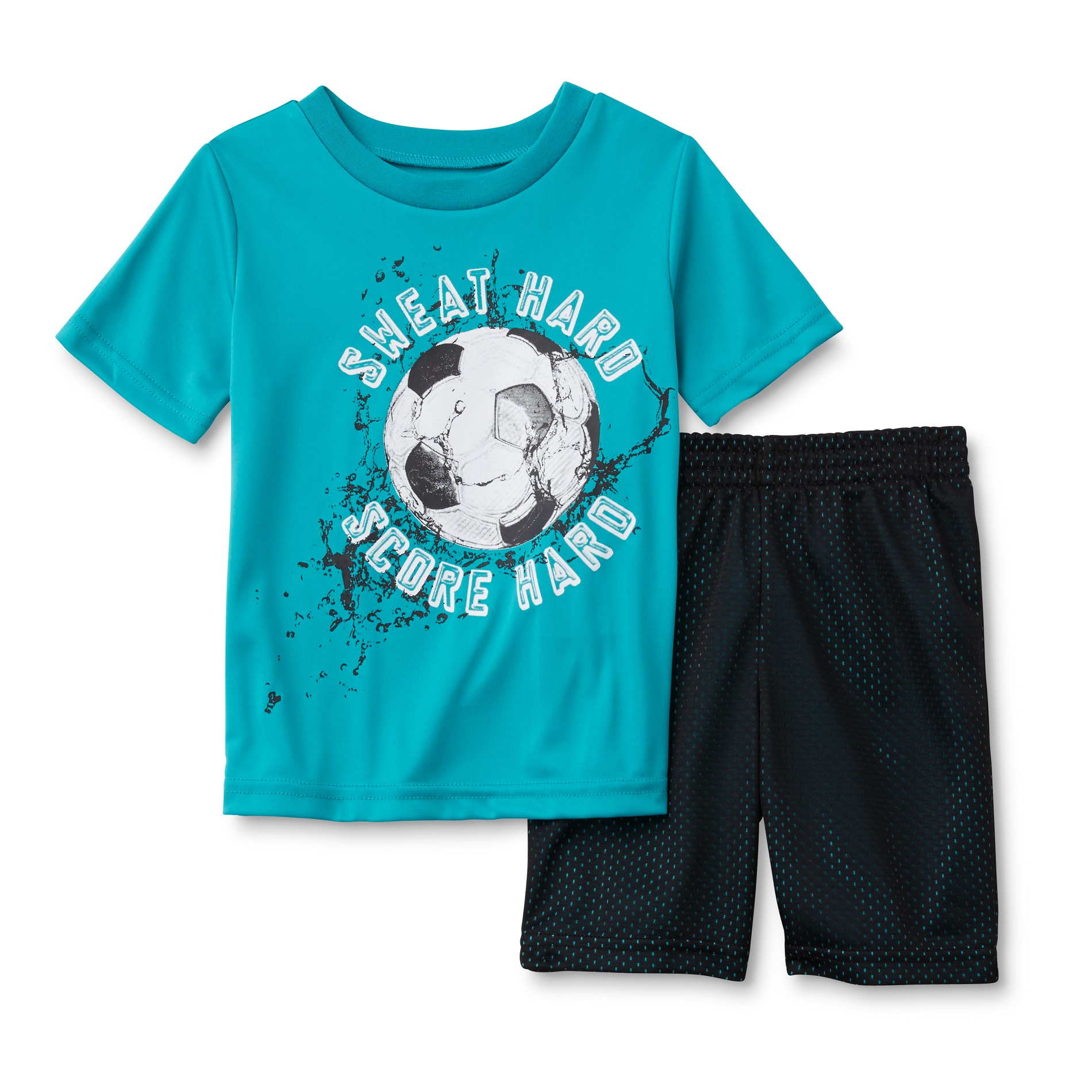 Toughskins Infant & Toddler Boys' Athletic T-Shirt & Shorts - Sweat Hard