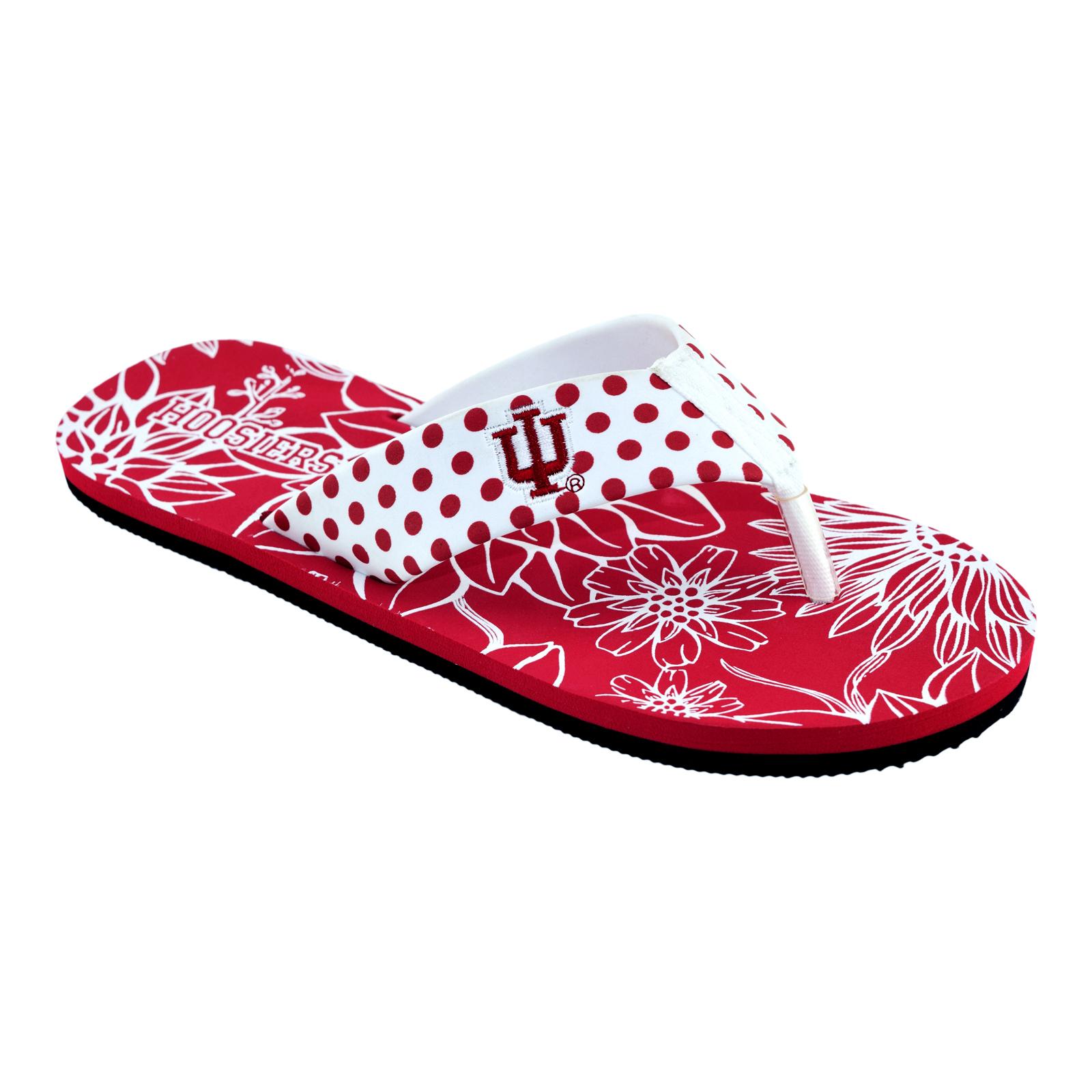 NCAA Women's Indiana Hoosiers Flip-Flop, Size: Small, Blue NCAA Women's Indiana Hoosiers Flip-Flop, Size: Small, Blue