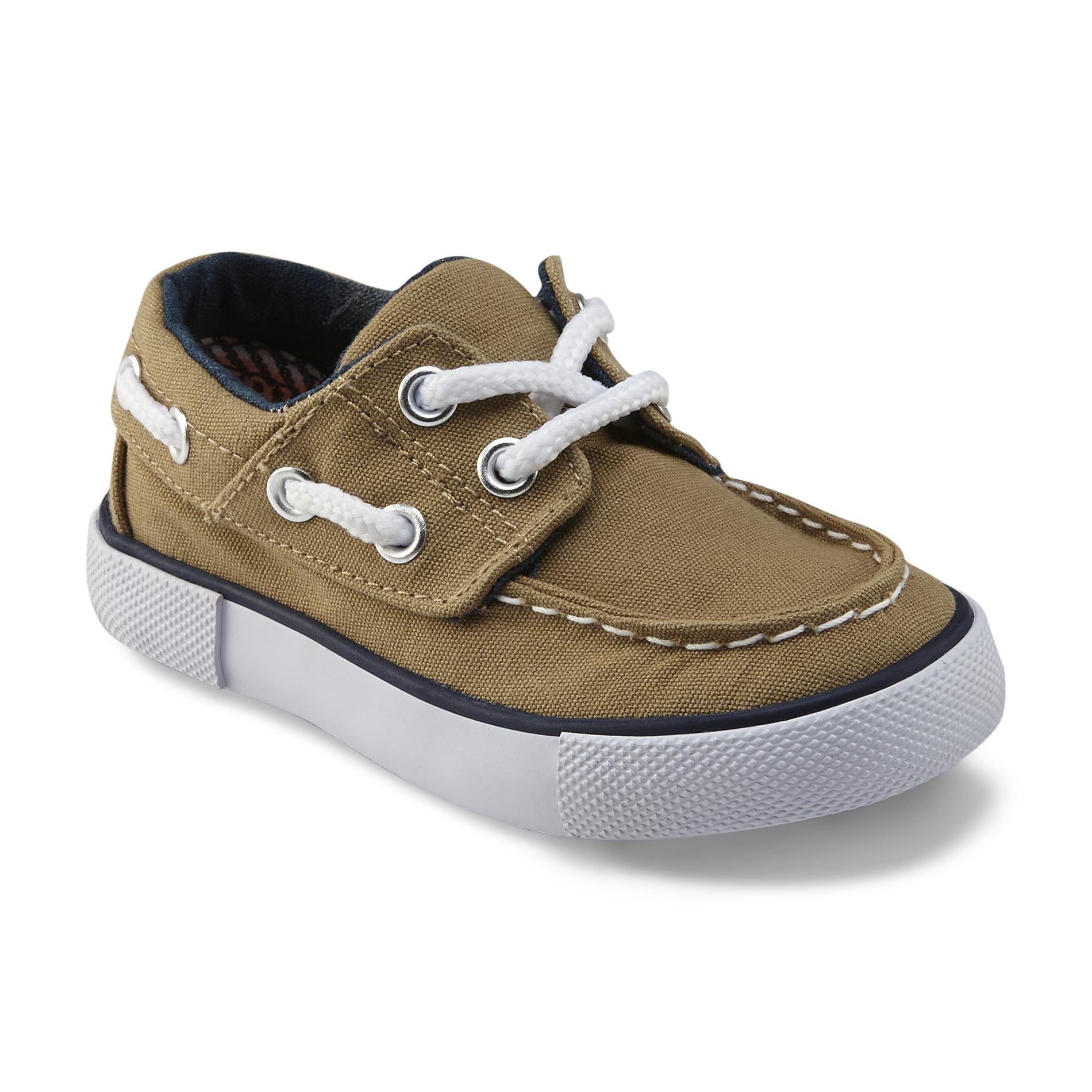 Route 66 Toddler Boy's Maddox Tan Boat Shoe