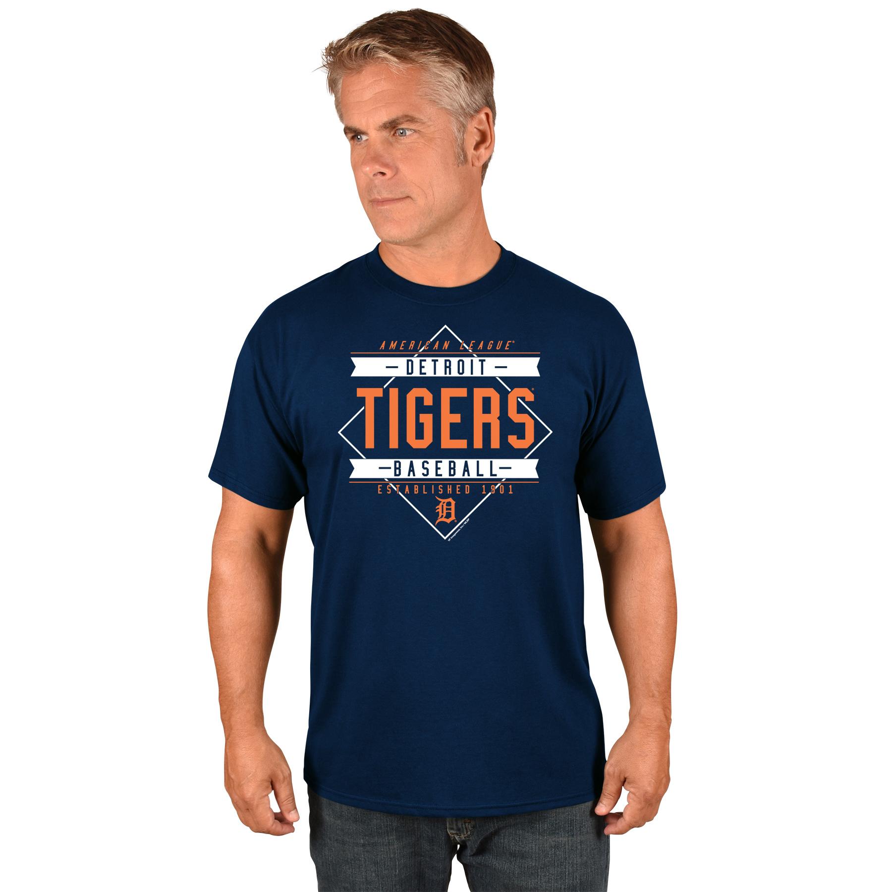 MLB Men's Big & Tall Graphic T-Shirt - Detroit Tigers