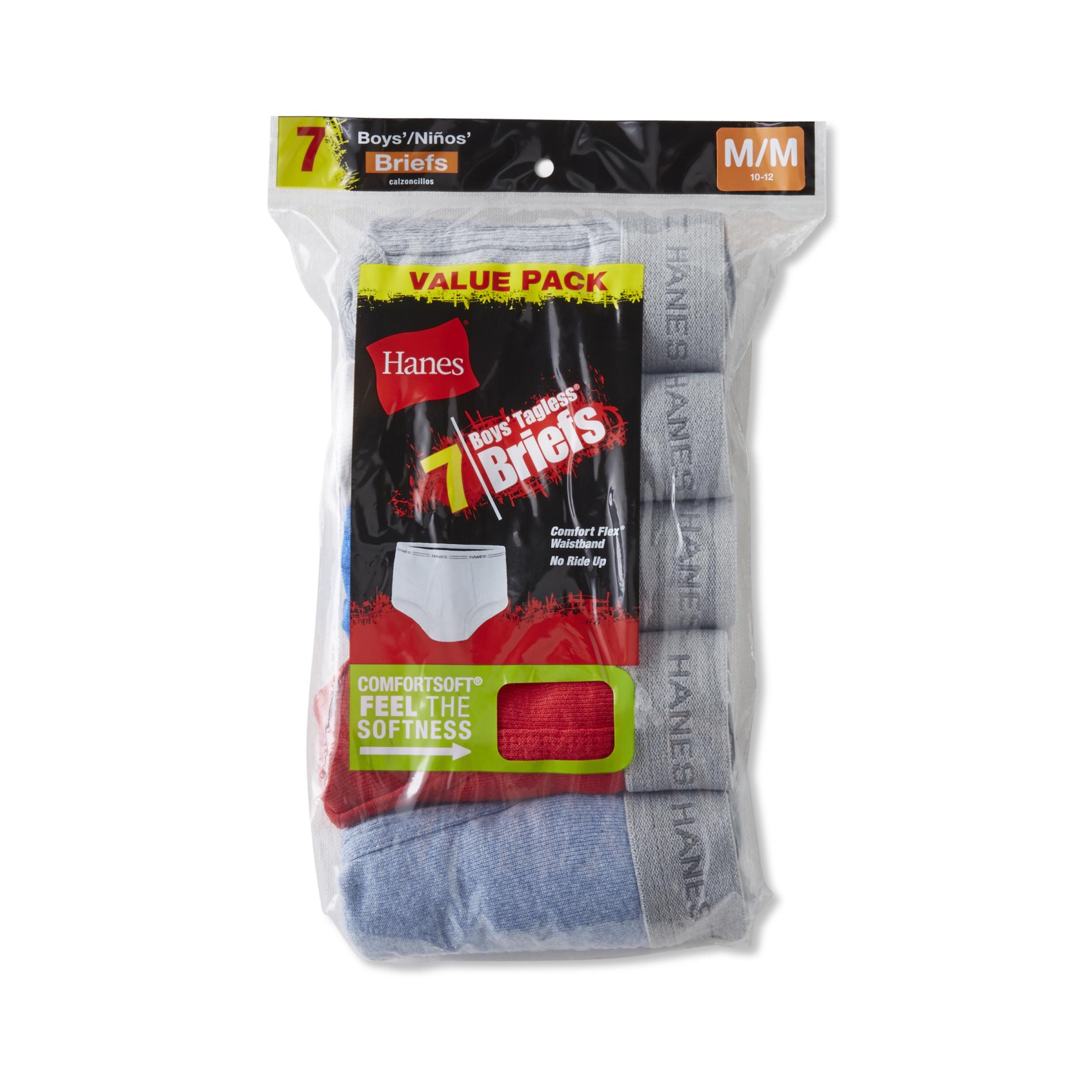 Hanes Boys' 7-Pack Briefs, Size: Large, Multi-color Hanes Boys' 7-Pack Briefs, Size: Large, Multi-color